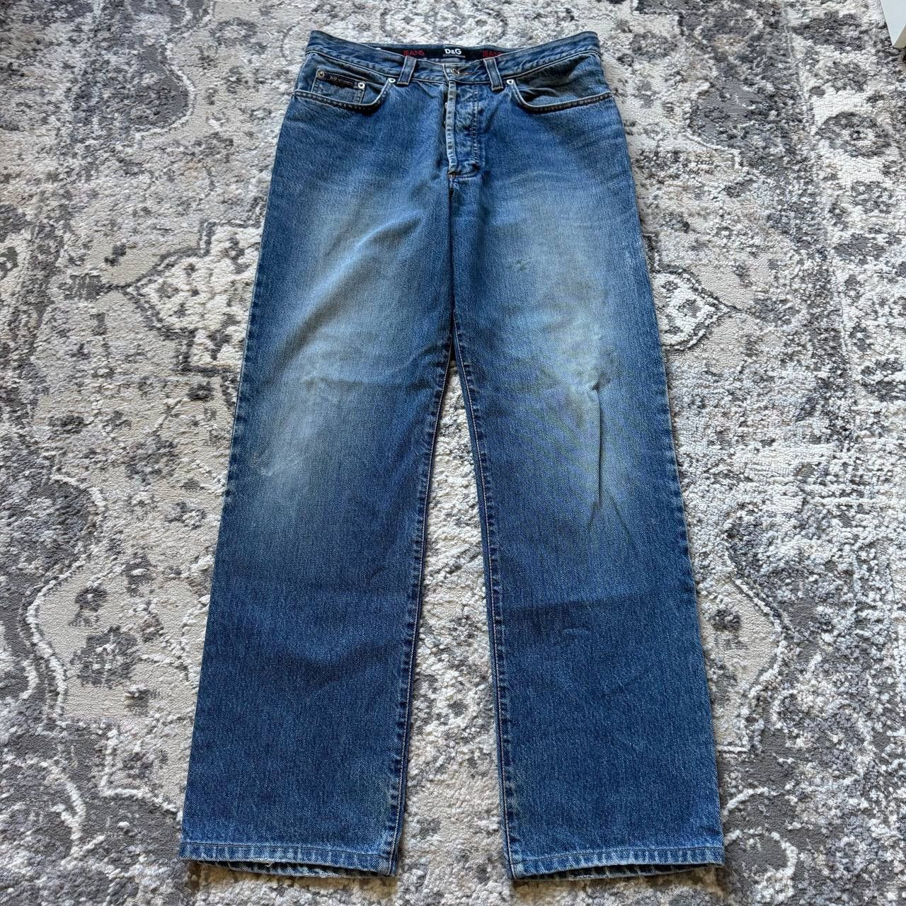 Dolce & Gabbana Crazy Vintage Dolce & Gabbana Straight Heavy Relaxed Jeans Size US 34 / EU 50 - 3 Thumbnail