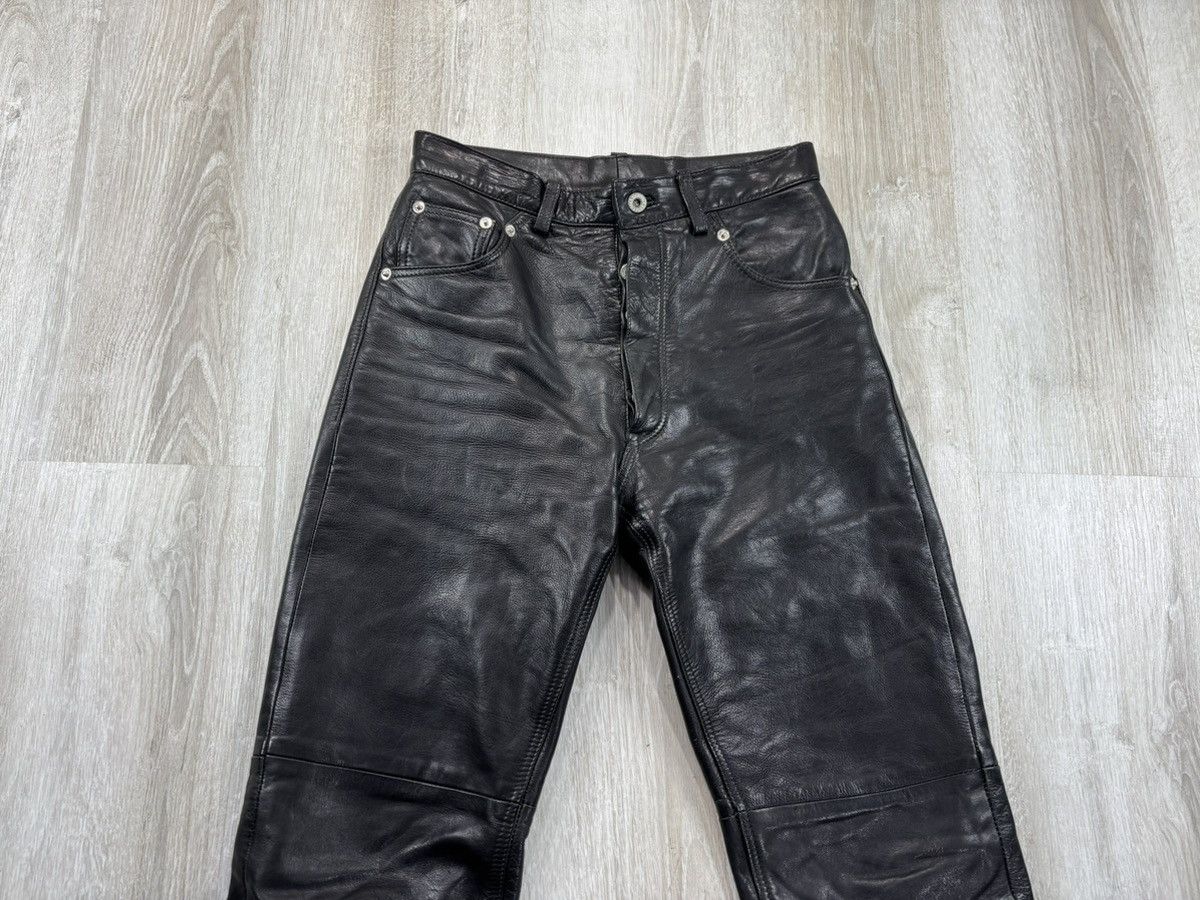 Genuine Leather × Leather × Vintage Womens biker motorcycle leather pants Pantera Size 29 Size 24" / US 00 / IT 34 - 3 Thumbnail