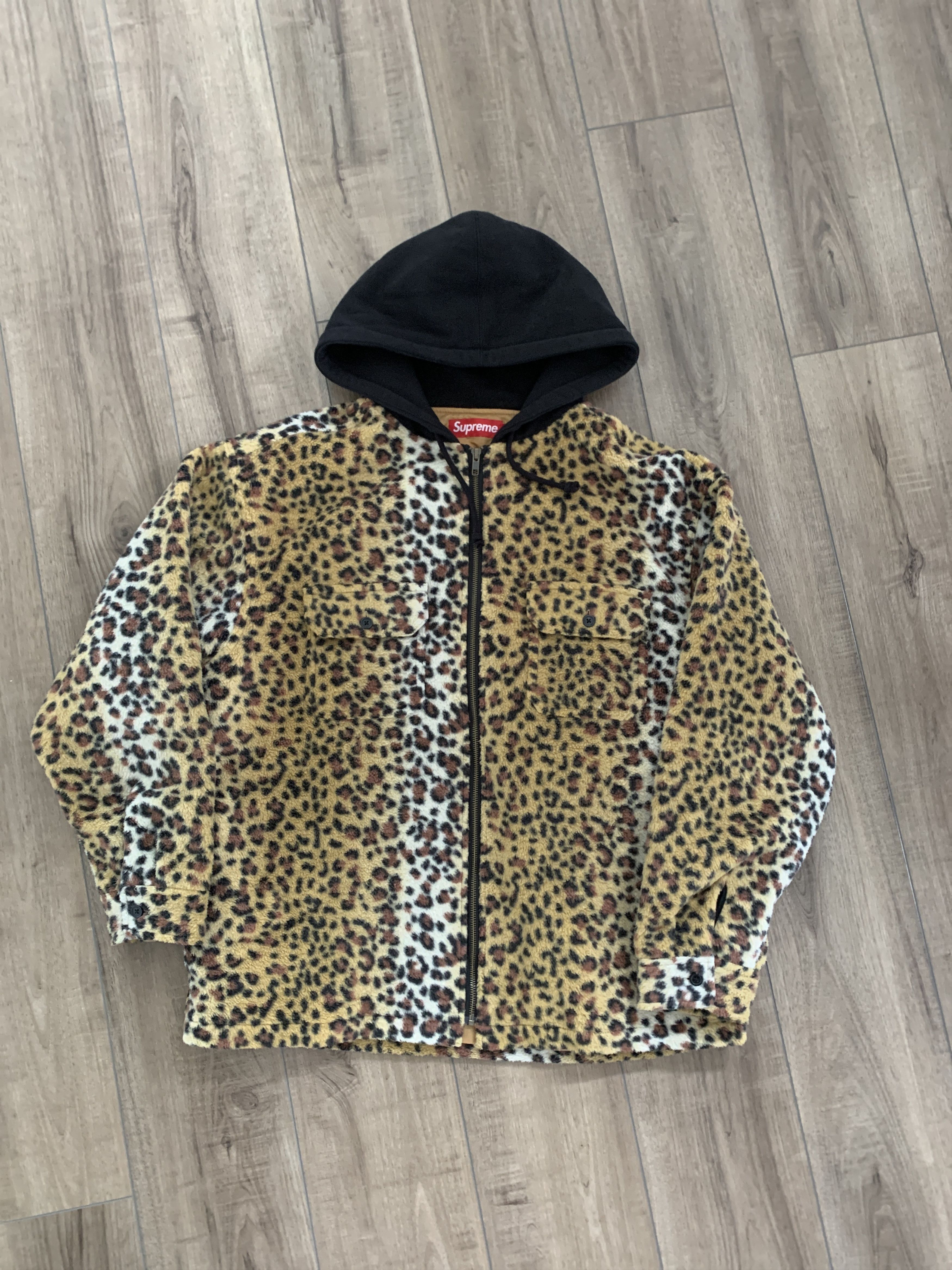 Supreme Supreme Accent Brushed Zip Up Hooded Sweater | Grailed