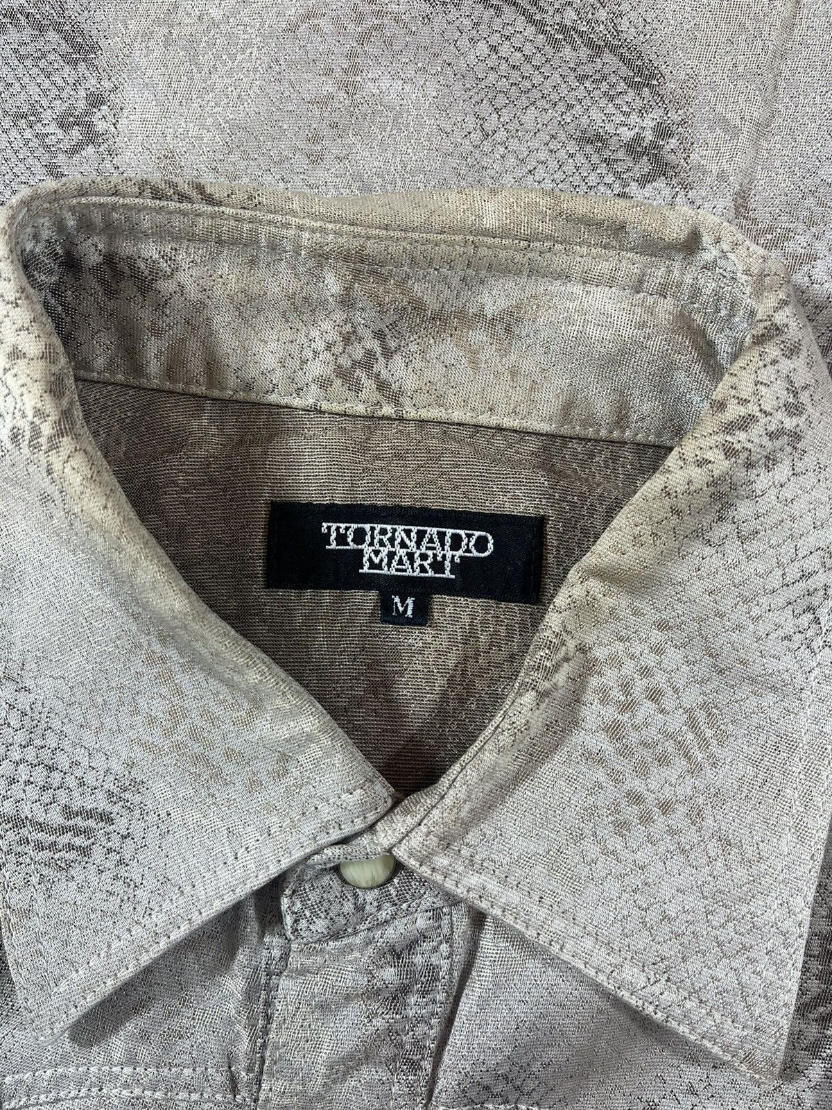Tornado Mart Tornado Mart Snakeskin Western Shirt – Rare Japan Rock Y2K Size US S / EU 44-46 / 1 - 8 Thumbnail