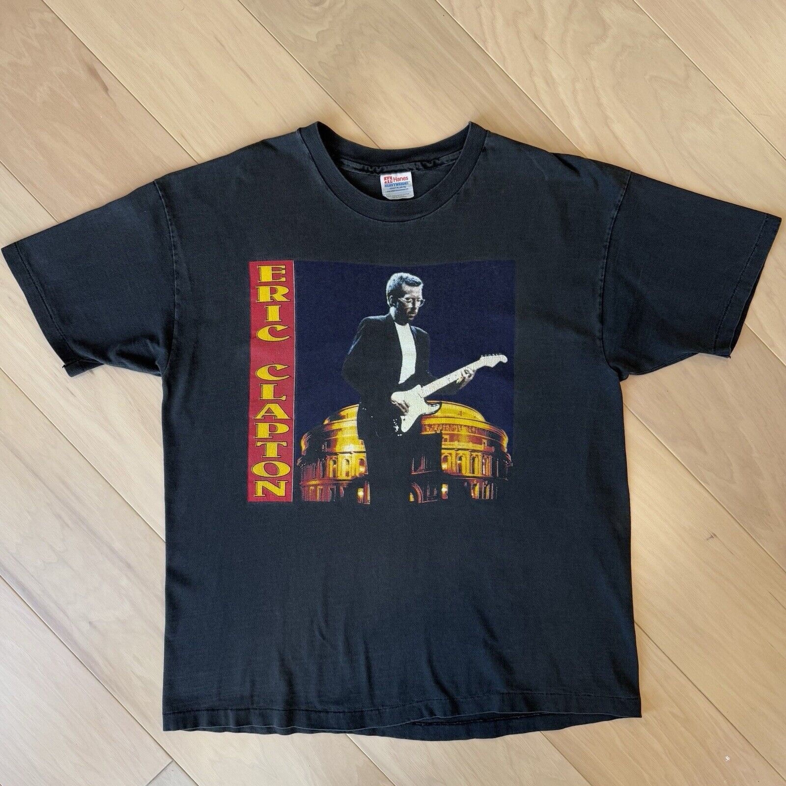 Band Tees × Vintage Vintage Eric Clapton Shirt XL Black 90s Rock Made in USA Size US XL / EU 56 / 4 - 2 Thumbnail