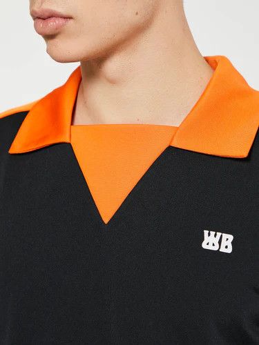 Wales Bonner o1h1sh10525 Home Jersey Polo in Black Size US M / EU 48-50 / 2 - 5 Thumbnail