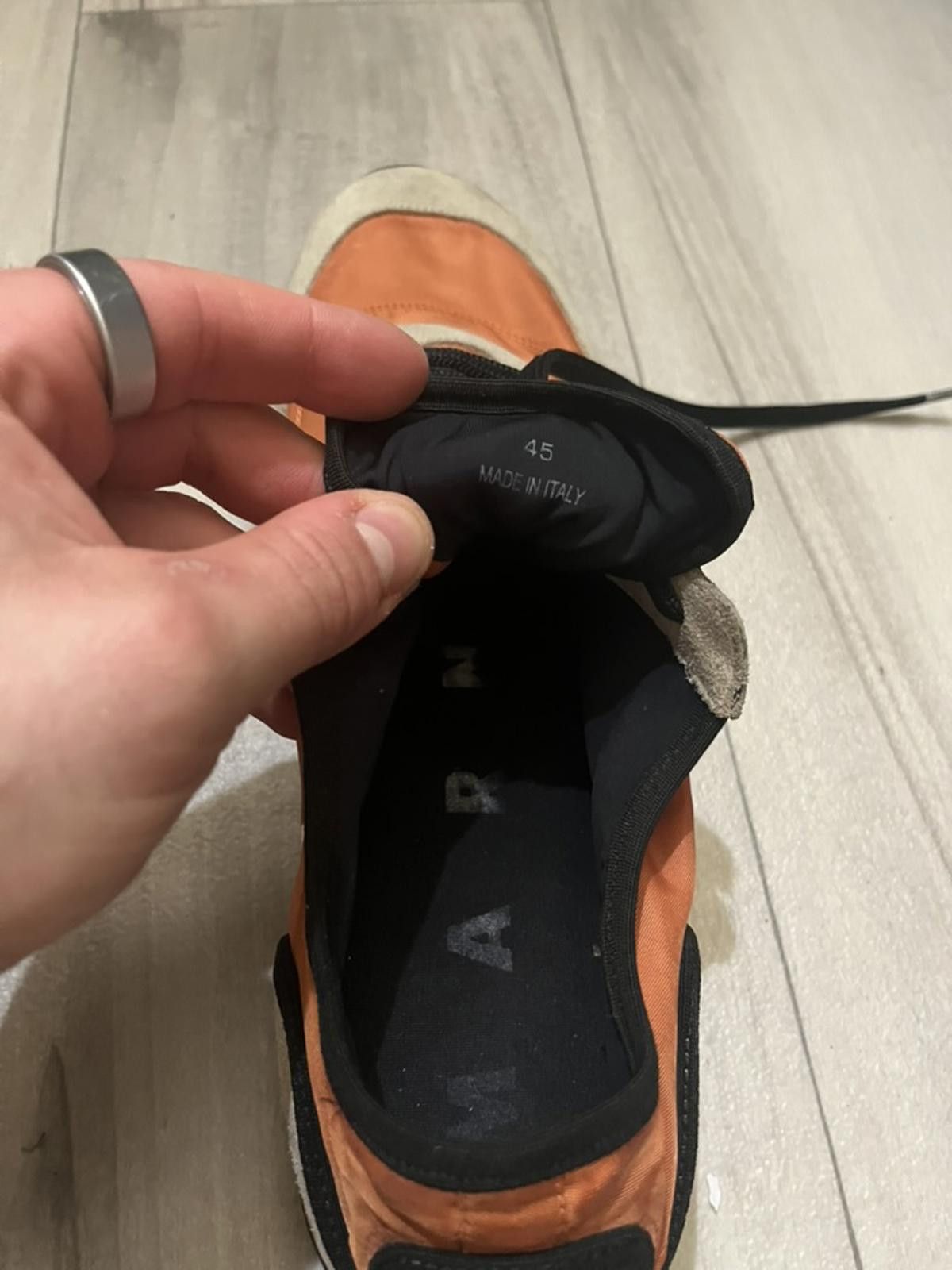 Marni Marni Off White And Orange Men's Sneaker Made In Italy Sz 45 Size US 11 / EU 44 - 4 Thumbnail