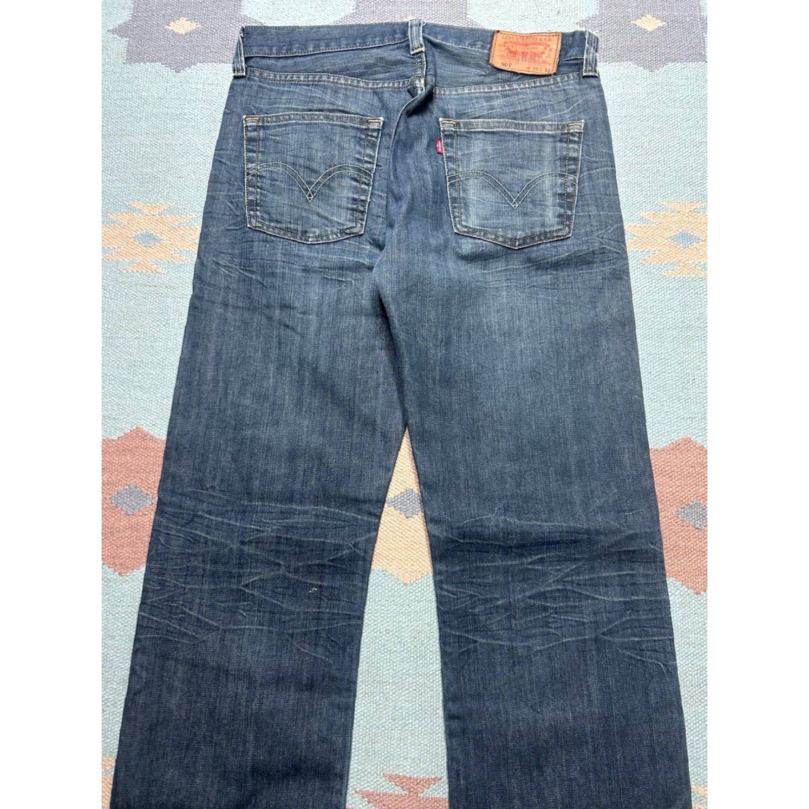 Levi's VINTAGE Levi’s 501 XX Jeans Straight Blue Dark Wash 32x32 Mens Size US 32 / EU 48 - 3 Thumbnail
