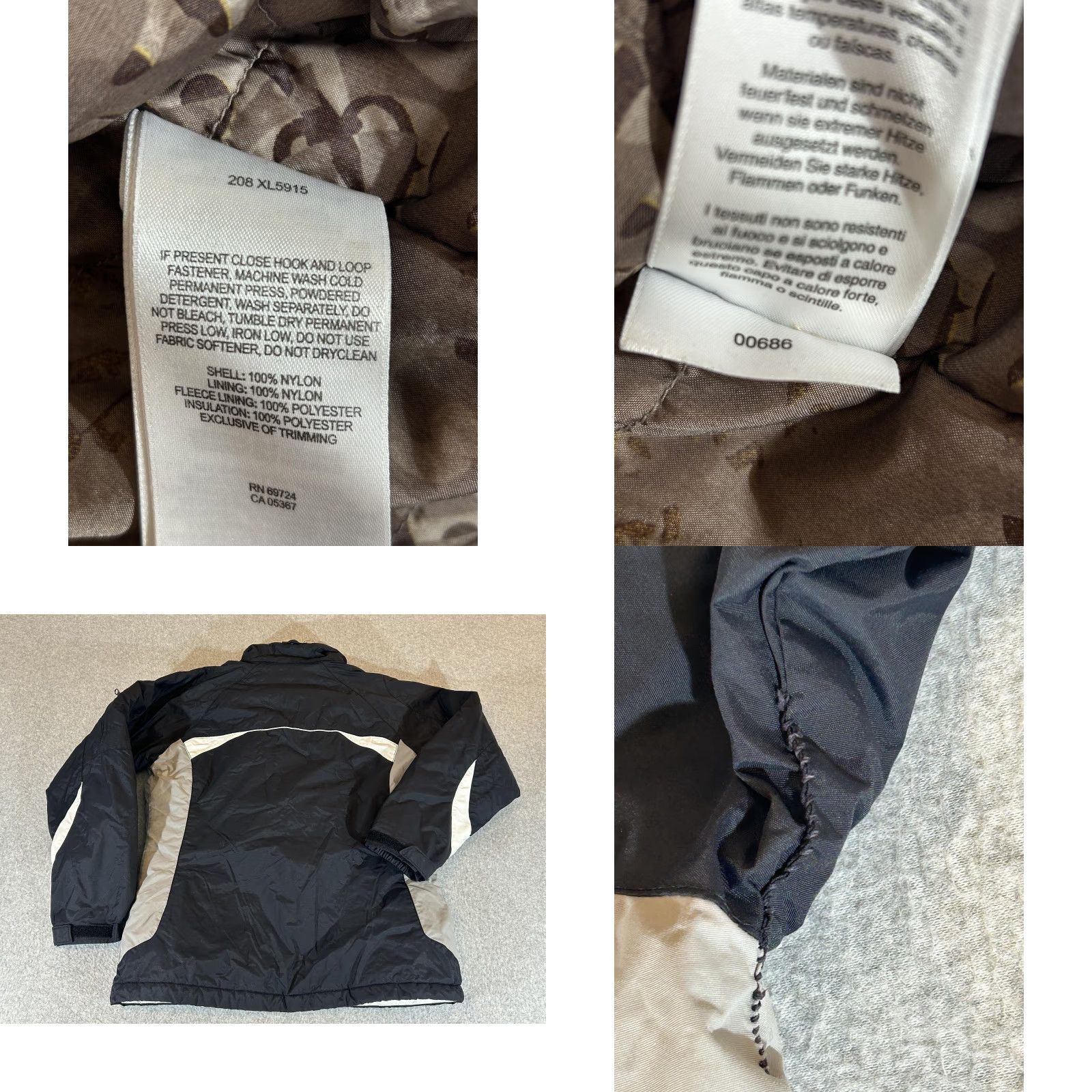 Vintage Columbia Jacket Womens Medium Black Hooded Insulated Lined Parka Winter Snow Ski Size M / US 6-8 / IT 42-44 - 9 Thumbnail