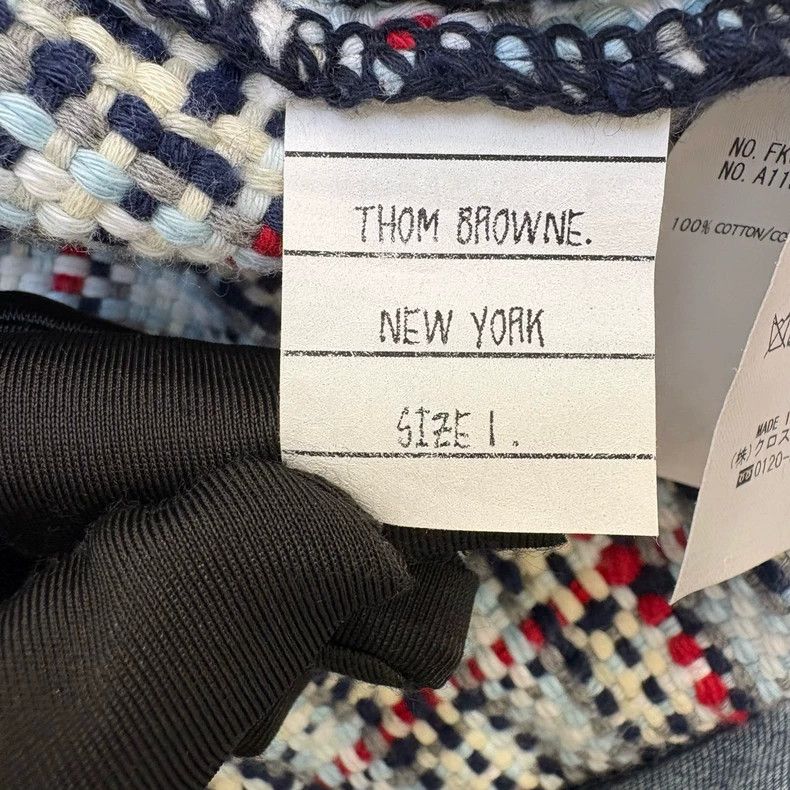 Thom Browne Thom Browne size1 Striped woven little fashion coat Size US S / EU 44-46 / 1 - 5 Thumbnail