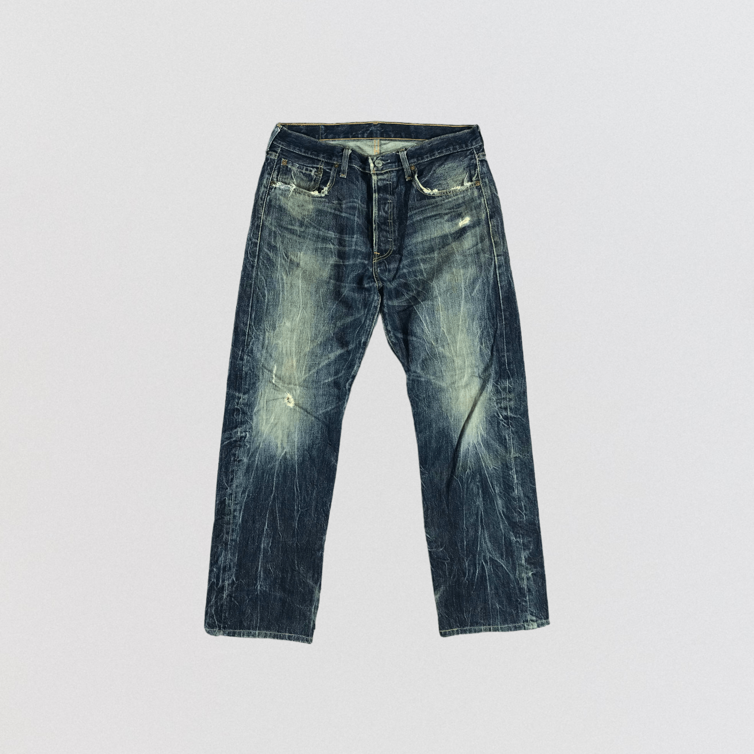 Levi's 90s Vintage Blue Wash Levis 501 Jeans-JM2733 Size US 34 / EU 50 - 1 Thumbnail