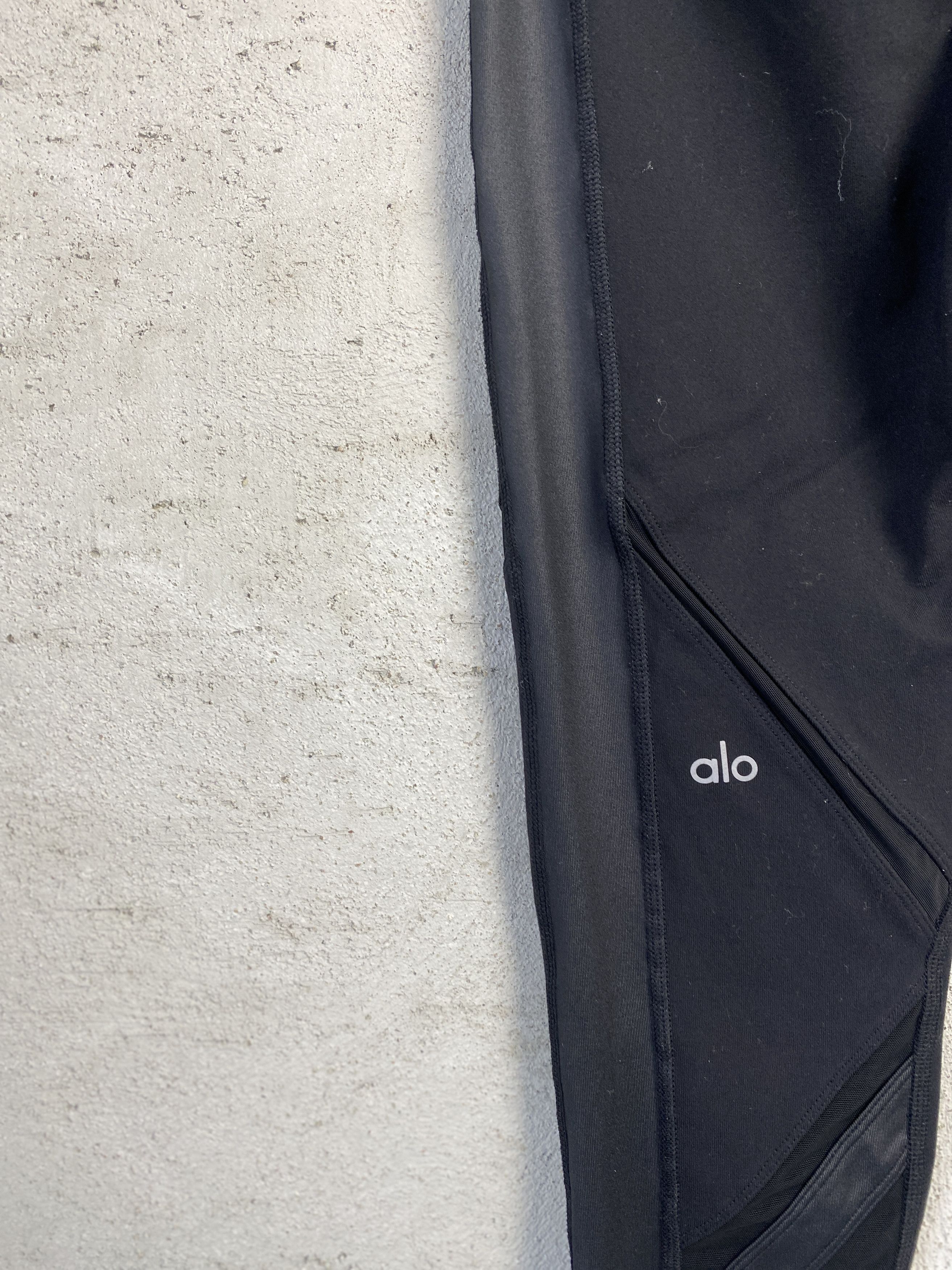 Alo Alo leggings diagonal net stripes sport Size 24" / US 00 / IT 34 - 4 Thumbnail