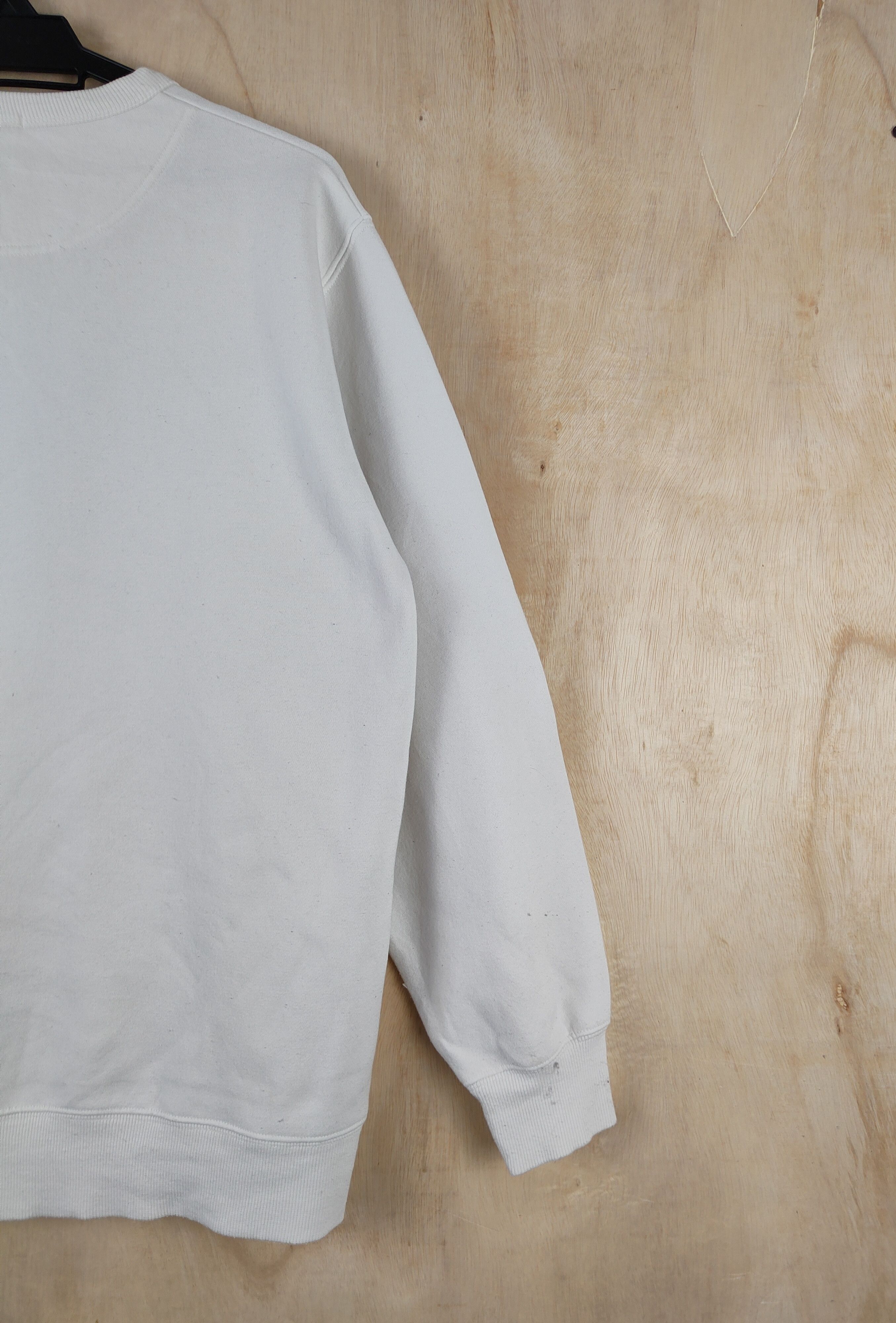 GU GU White plain vintage Sweatshirts #2633 Size US L / EU 52-54 / 3 - 9 Thumbnail