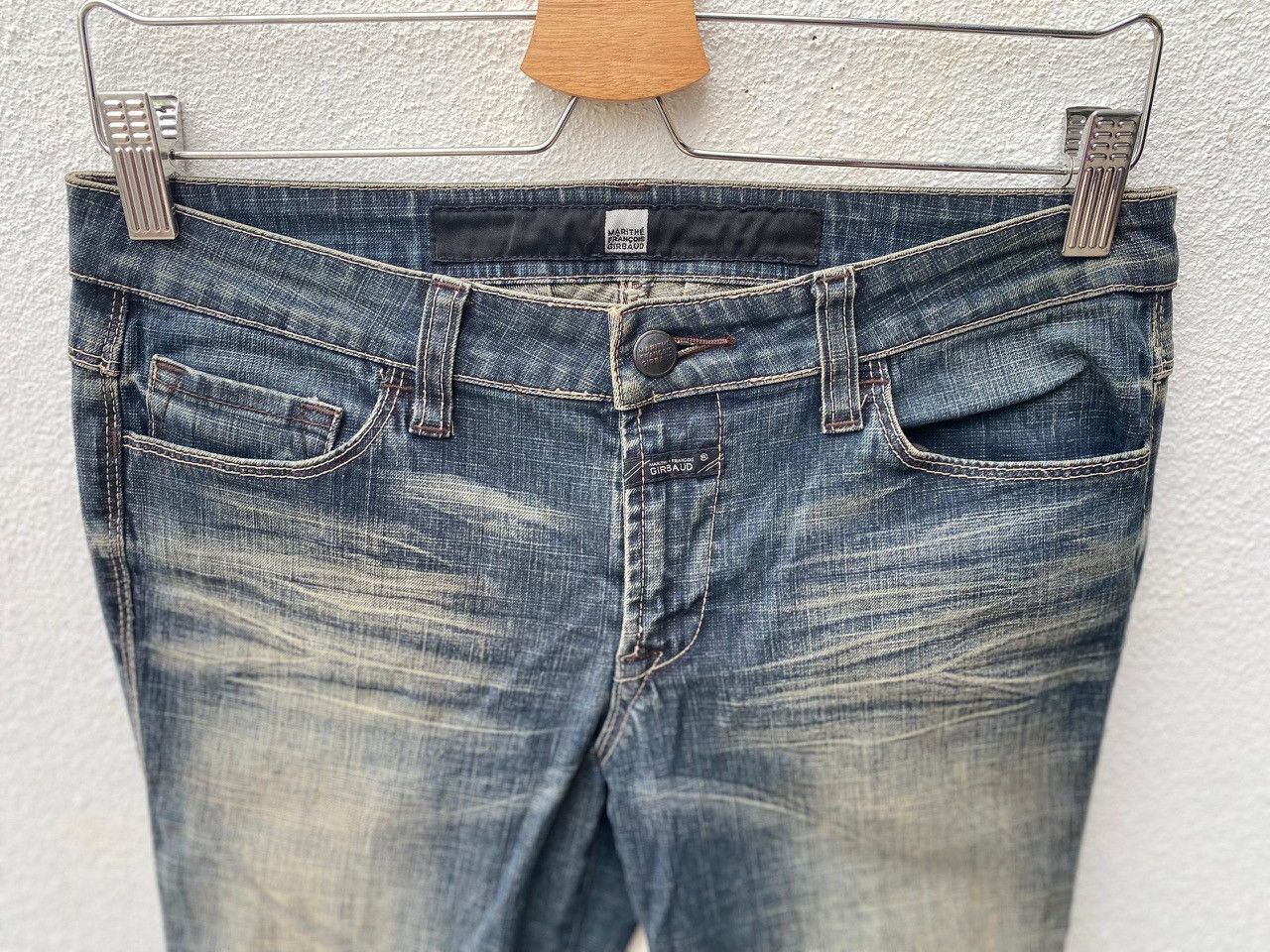 Marithe + Francois Girbaud Bell Bottom Stretch Denim Pant Y2K Size 30" / US 8 / IT 44 - 3 Thumbnail