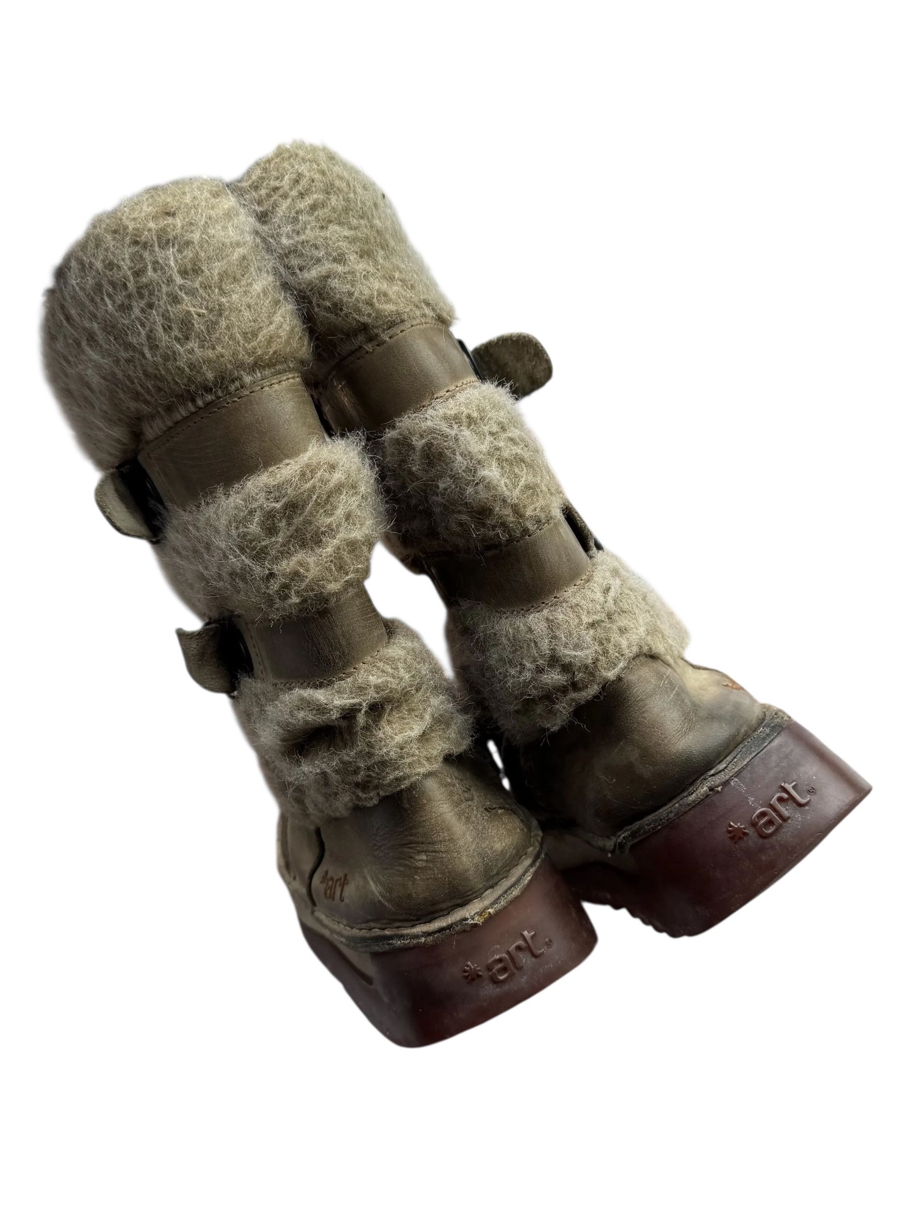 Other Y2K Leather Winter Boots(V303) Size US 9 / IT 39 - 4 Thumbnail