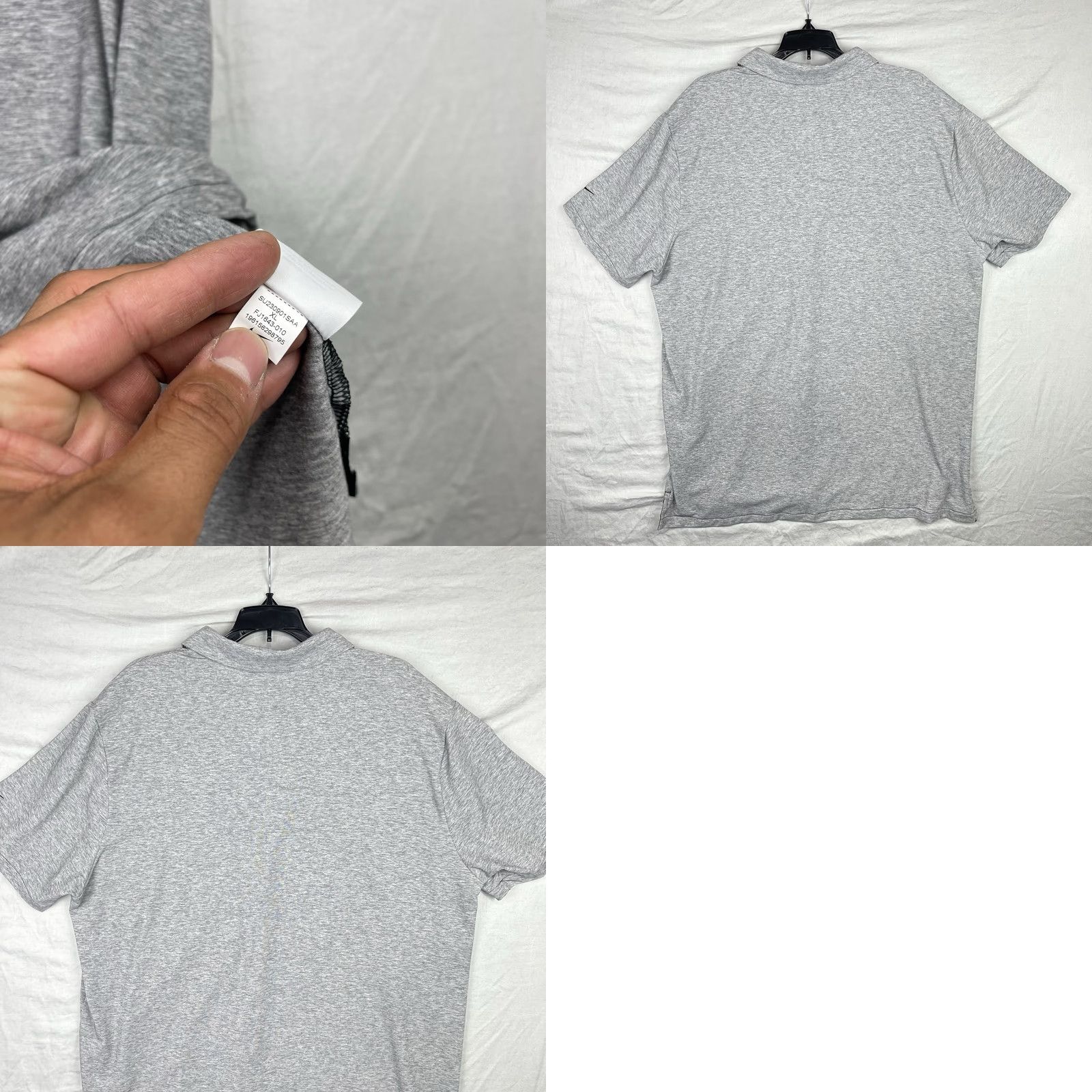 Nike Nike Dri-Fit Polo Shirt Mens XL Gray City Logo Golf Size US XL / EU 56 / 4 - 9 Thumbnail