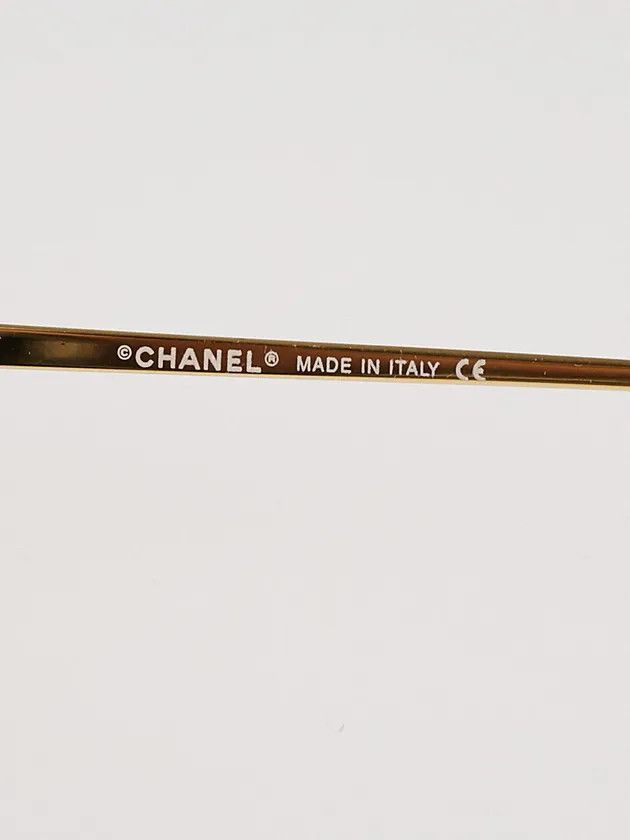 Chanel Chanel Sunglasses 4017-D Rhinestone Logo Rimless Vintage Size ONE SIZE - 4 Thumbnail