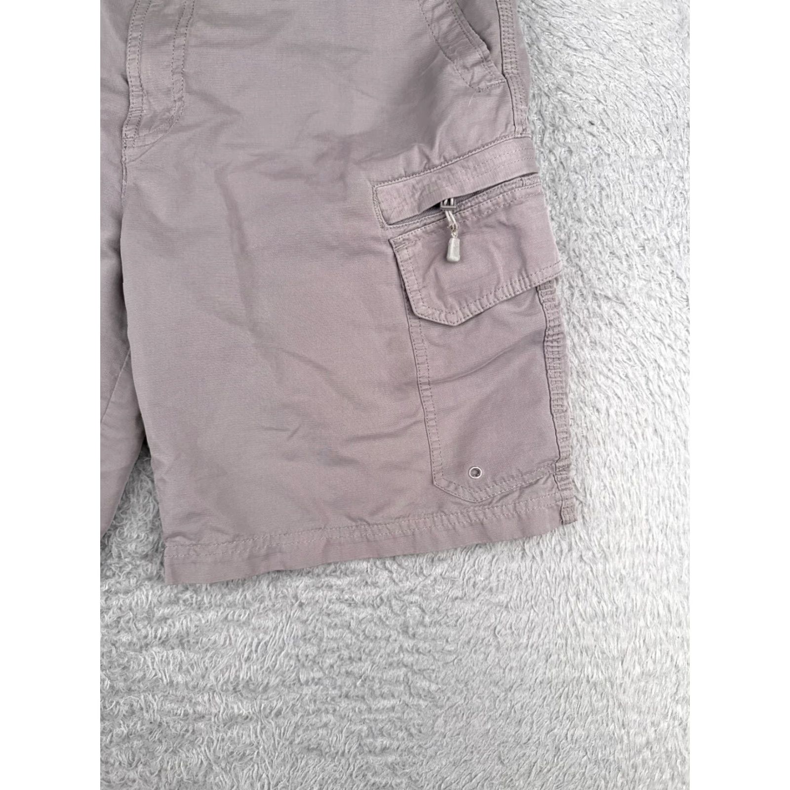 Quiksilver Quiksilver Shorts Adult 32 Gray Cargo Ripstop Zipper Pockets Beach Skate Mens Size US 32 / EU 48 - 2 Thumbnail
