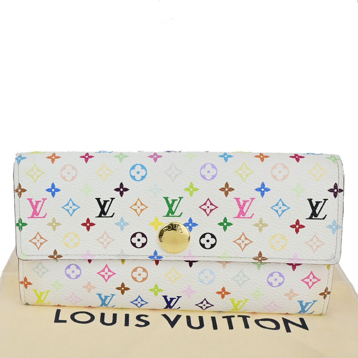 Louis Vuitton Sarah White Canvas Wallet (Pre-Owned) Size ONE SIZE - 1 Thumbnail