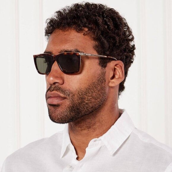 Saint Laurent Paris Saint Laurent SL 765 001 Sunglasses Black/Gold Square Frame Size ONE SIZE - 2 Thumbnail