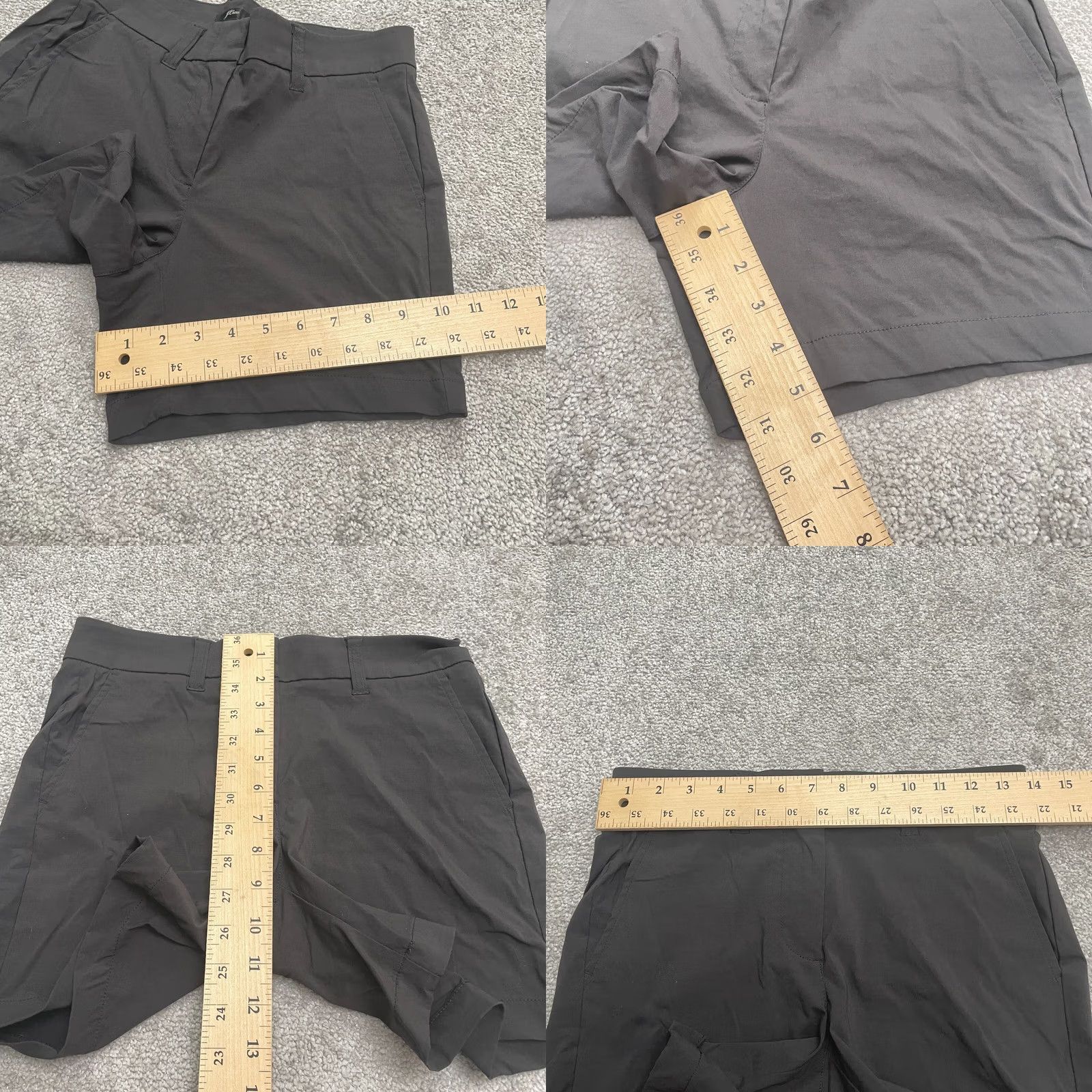 J.Crew J.CREW High Rise Bermuda Shorts Womens 00 solid Black Snap Button Casual Classic Size 24" / US 00 / IT 34 - 8 Thumbnail