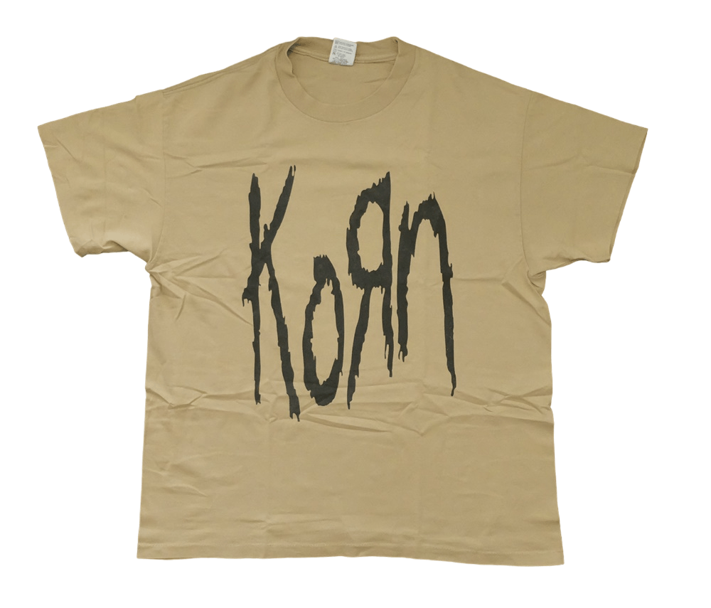 Image of Band Tees Vintage Korn - Follow The Leader 1998S in Light Brown, Men's (Size XL)