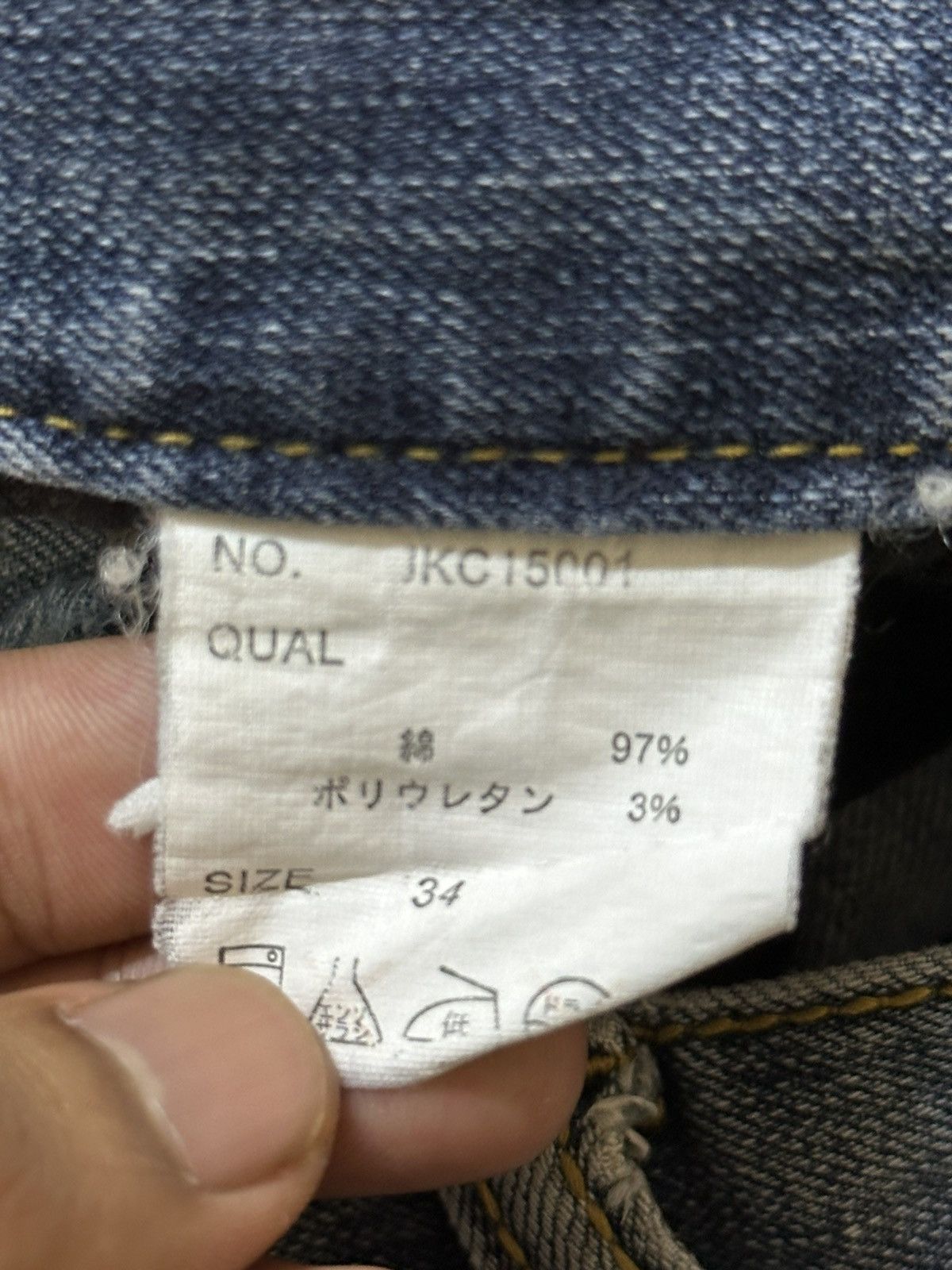 Japanese Brand Vintage Japanese Brand Faded Wash Destroy Distressed Jeans Size US 35 - 9 Thumbnail