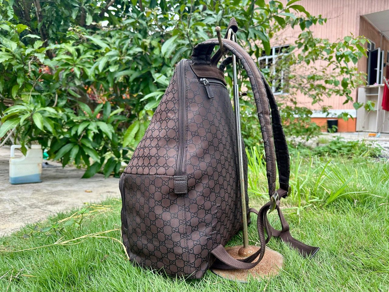 Gucci Authentic Gucci Guccisima Nylon Large Backpack Size ONE SIZE - 4 Thumbnail