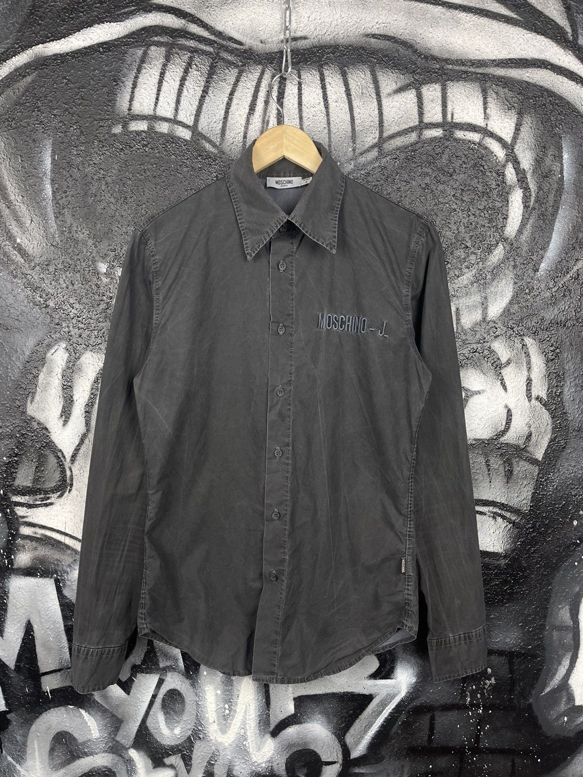 Moschino Moschino Jeans Washed Grey Shirts Button Up Men’s Size S Size US S / EU 44-46 / 1 - 2 Thumbnail