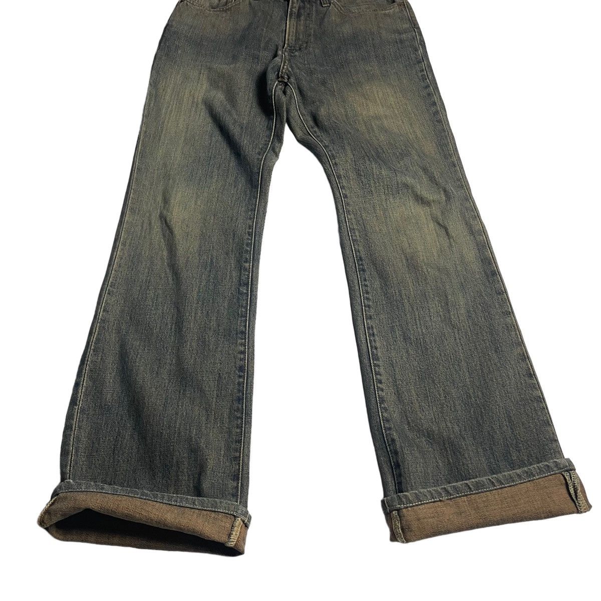 If Six Was Nine 🇯🇵 VINTAGE GOLD RUSH RUSTY MUD WASHED DENIM PANTS Size US 30 / EU 46 - 4 Thumbnail