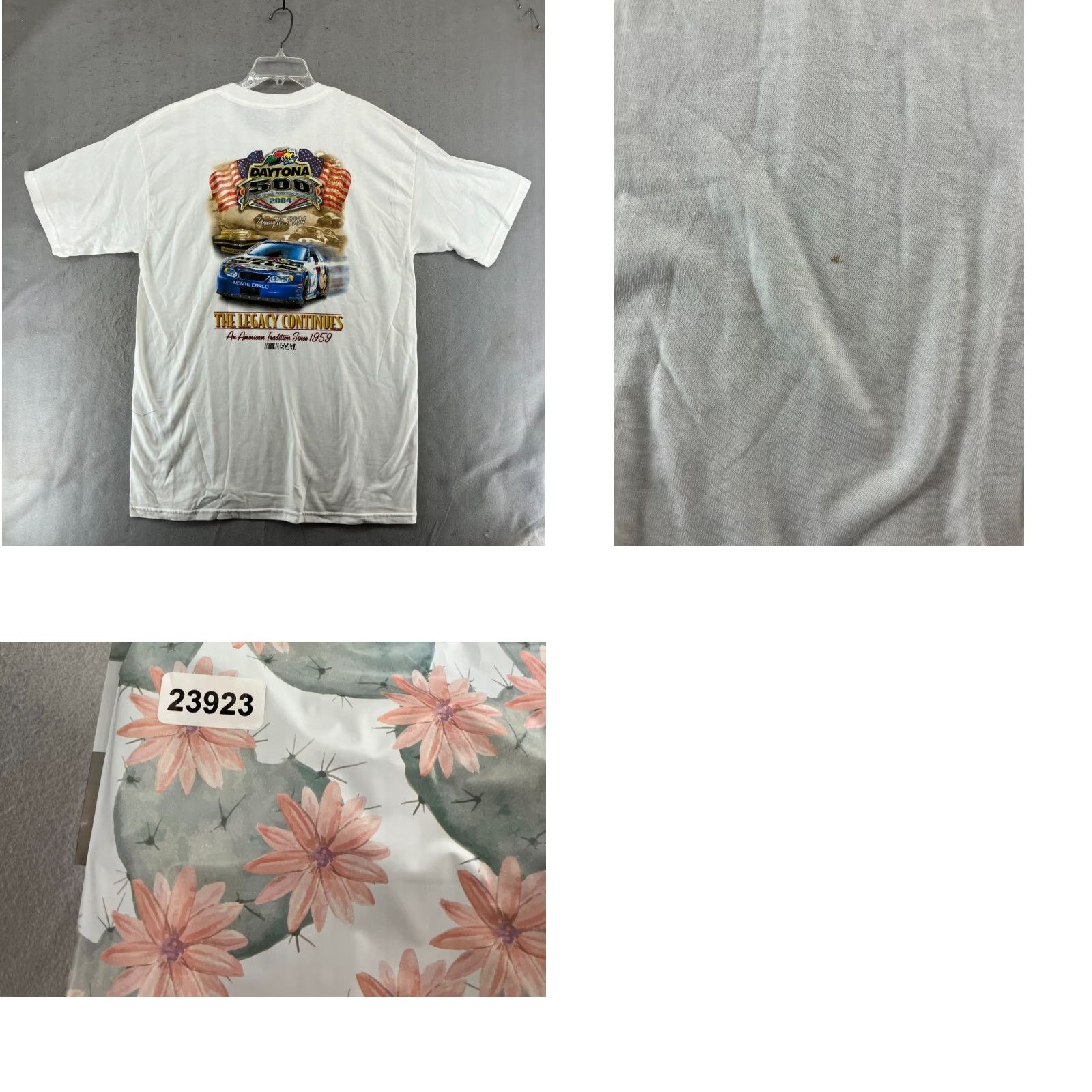 Gildan Daytona 500 T-Shirt Mens Large 2004 Size US L / EU 52-54 / 3 - 8 Thumbnail