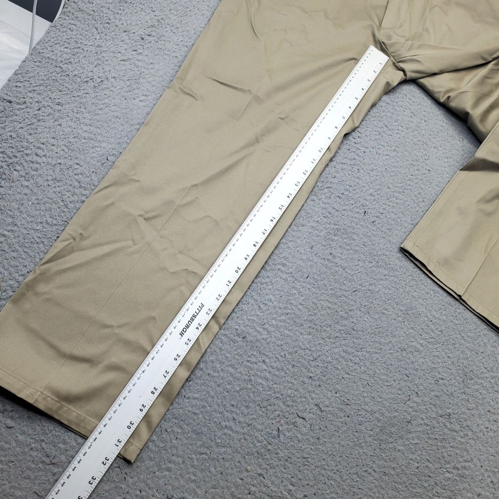 Dockers DOCKERS Mens Khakis Pants 40x32 Tan Flat Front Straight Fit Outdoor Casual Size US 40 / EU 56 - 4 Thumbnail