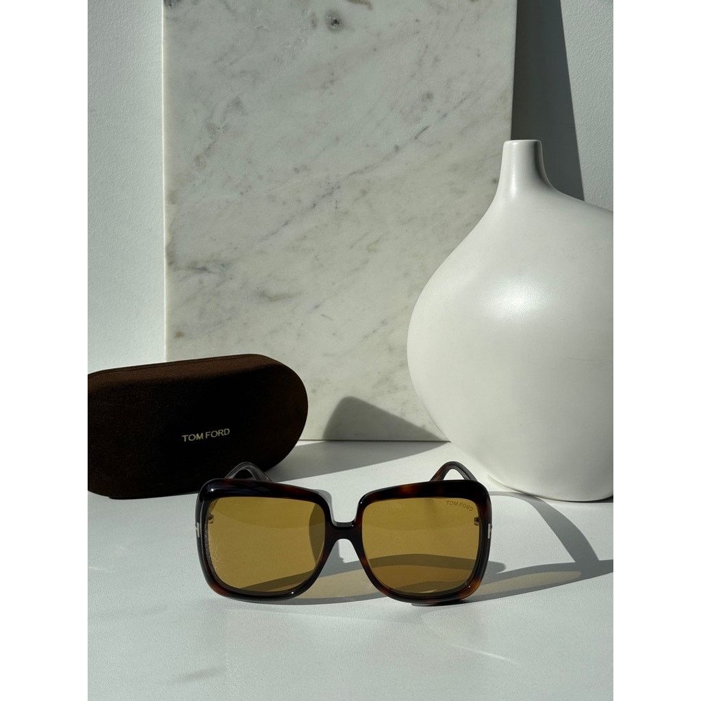 Tom Ford NEW Tom Ford TF1156 Lorelai Brown Yellow Sunglasses $600 Size ONE SIZE - 3 Thumbnail