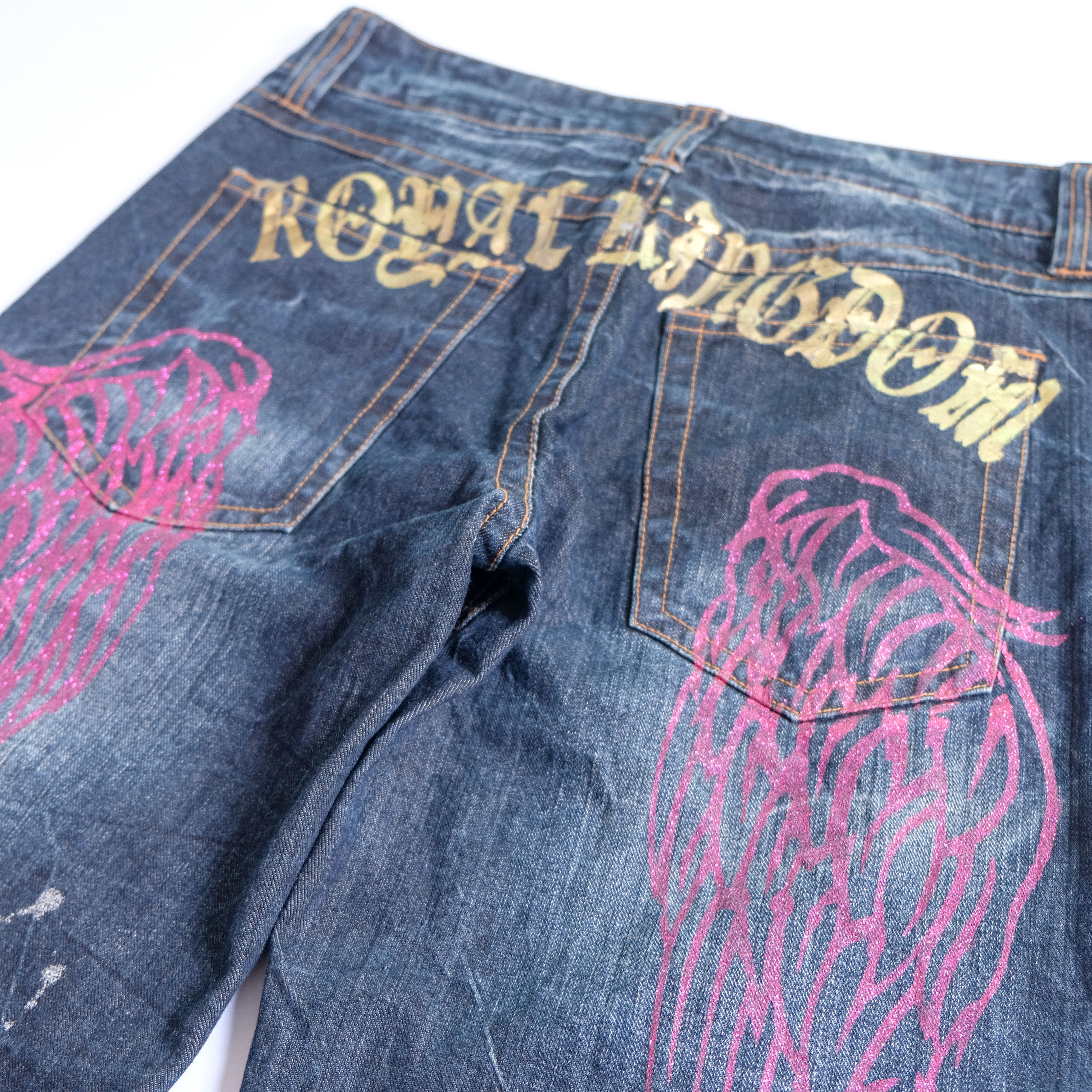Other Sorridere splashed wing distressed short denim Size US 33 - 6 Thumbnail