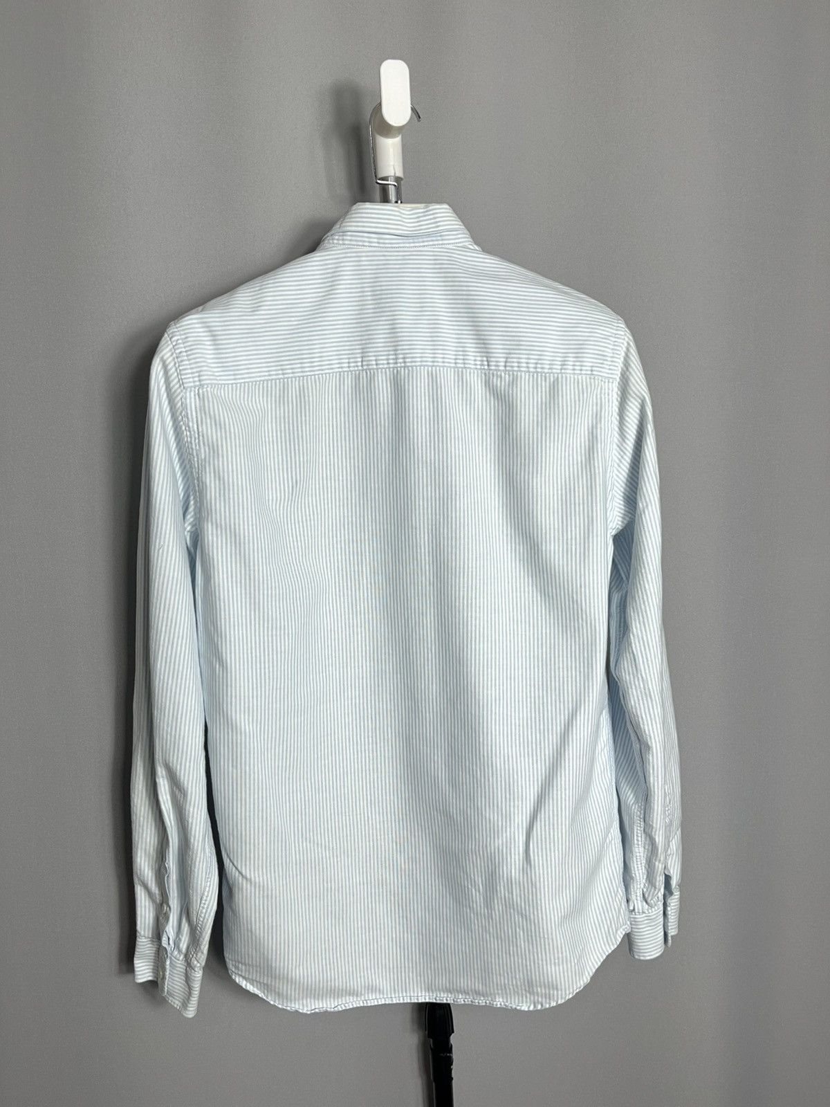AMI Ami Shirt Button Down Striped Mens Blue Long Sleeve Size US S / EU 44-46 / 1 - 10 Thumbnail