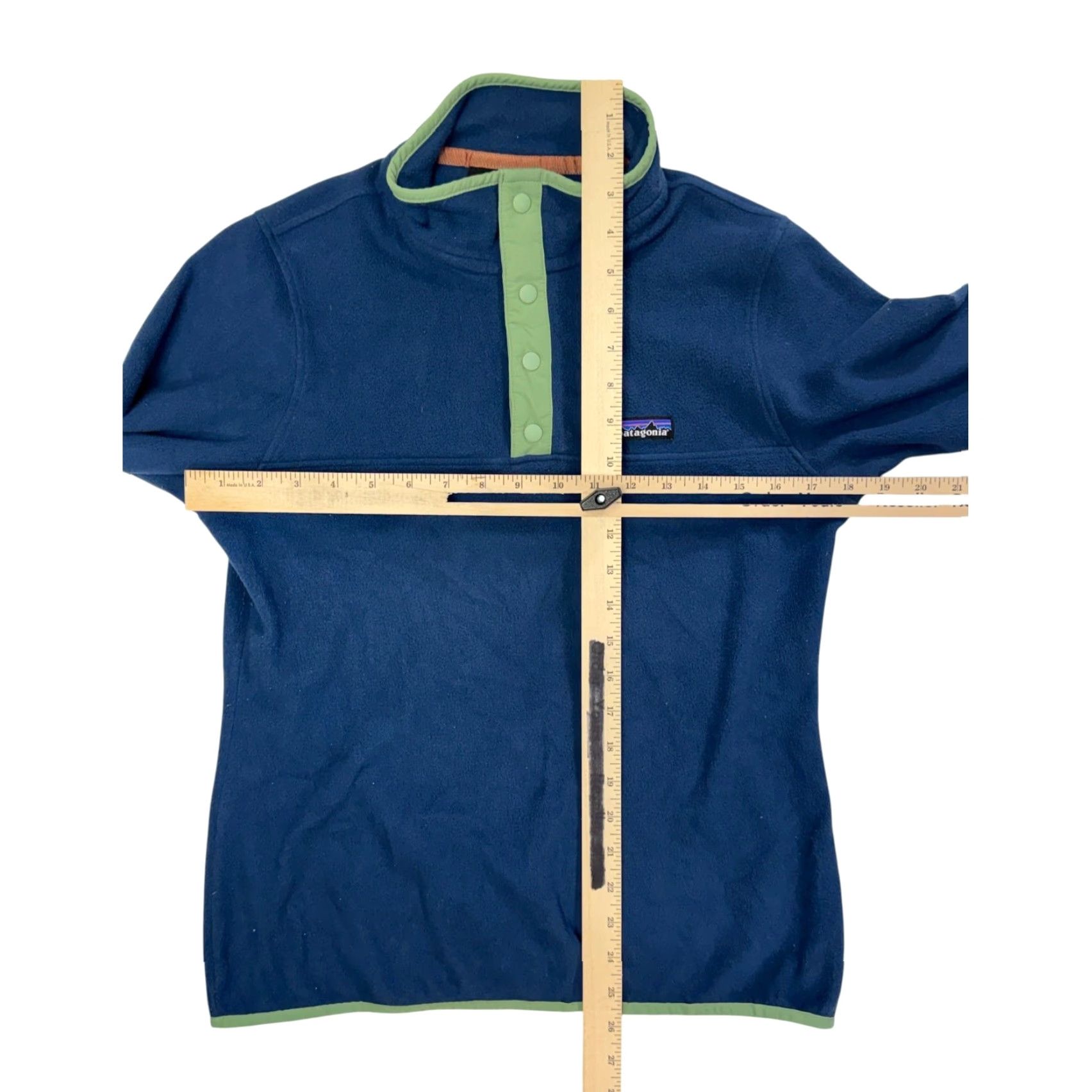 Patagonia Patagonia Women's Micro D Snap-T Pullover Size M Stone Blue Shirt Womens Stone Blue Size M / US 6-8 / IT 42-44 - 3 Thumbnail