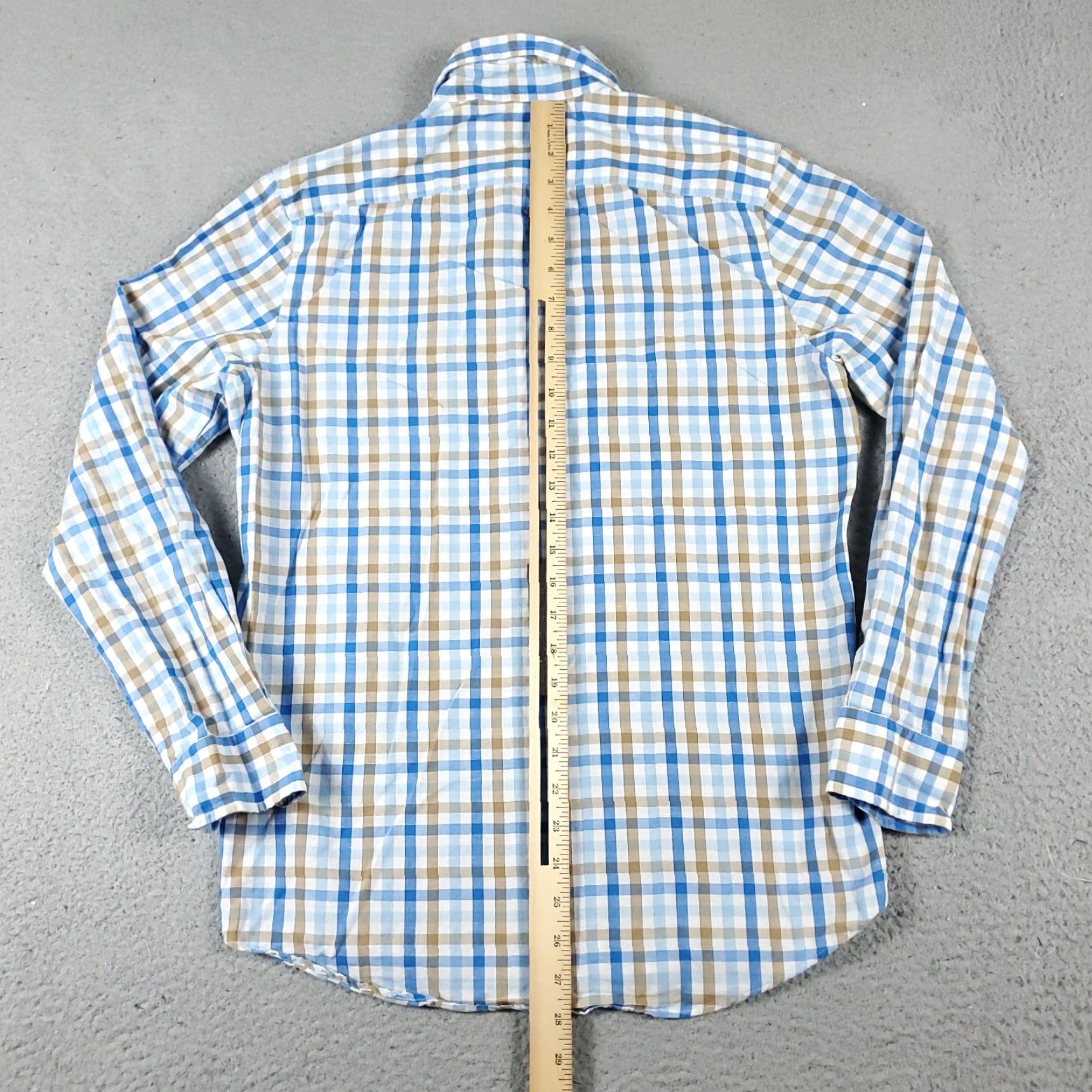 Vineyard Vines VINEYARD VINES Shirt Mens XS Blue Check Button-Up Long Sleeve Casual Size US XS / EU 42 / 0 - 3 Thumbnail