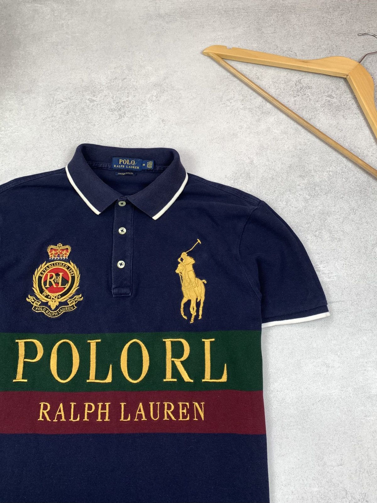 Polo Ralph Lauren Ralph Lauren Polo Big Logo Gold Pony Rare Polo Shirt Size M Size US M / EU 48-50 / 2 - 3 Thumbnail