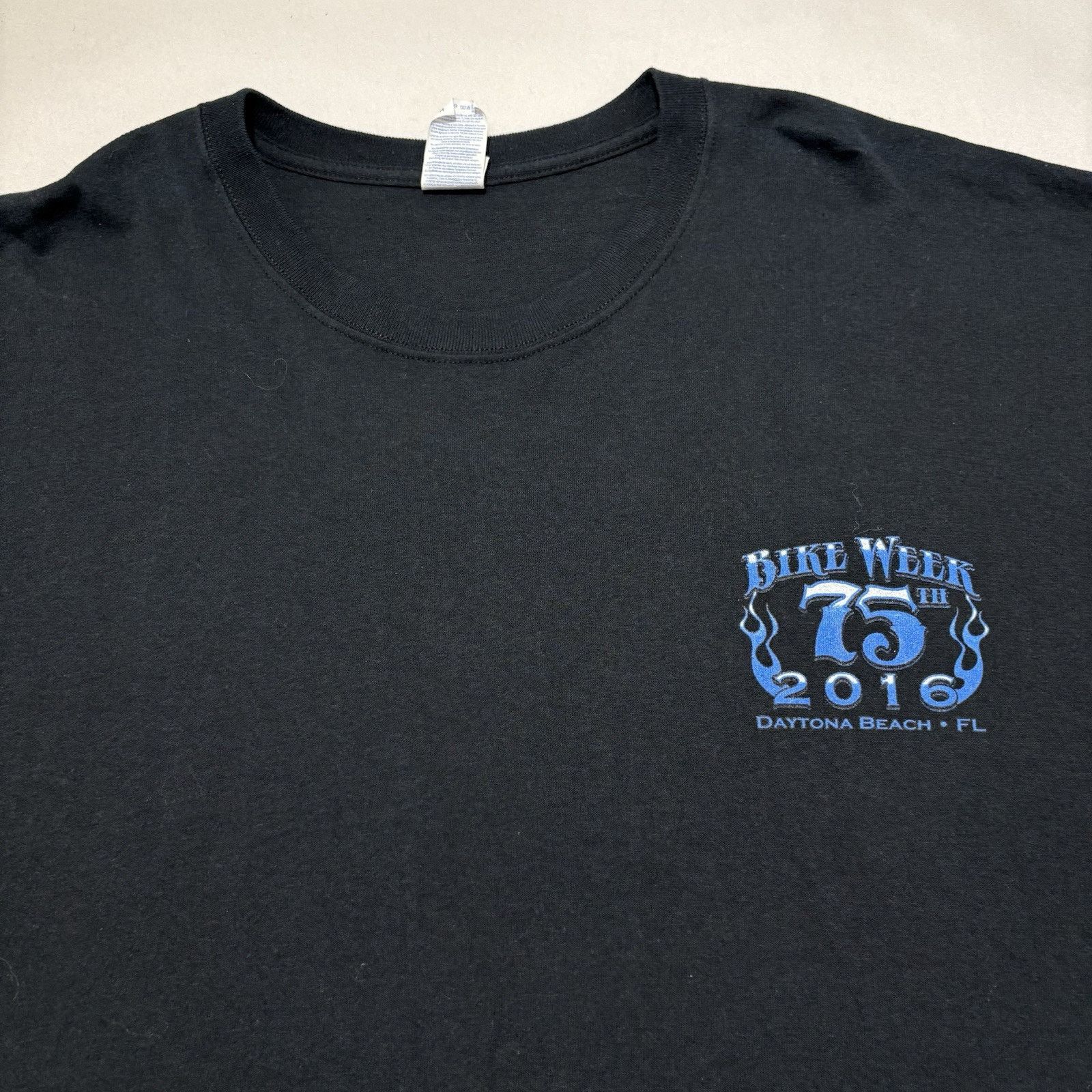 Gildan Daytona Beach Bike Week 2016 3XL 75th Annual Graphic T Shirt Size US XXL / EU 58 / 5 - 5 Thumbnail
