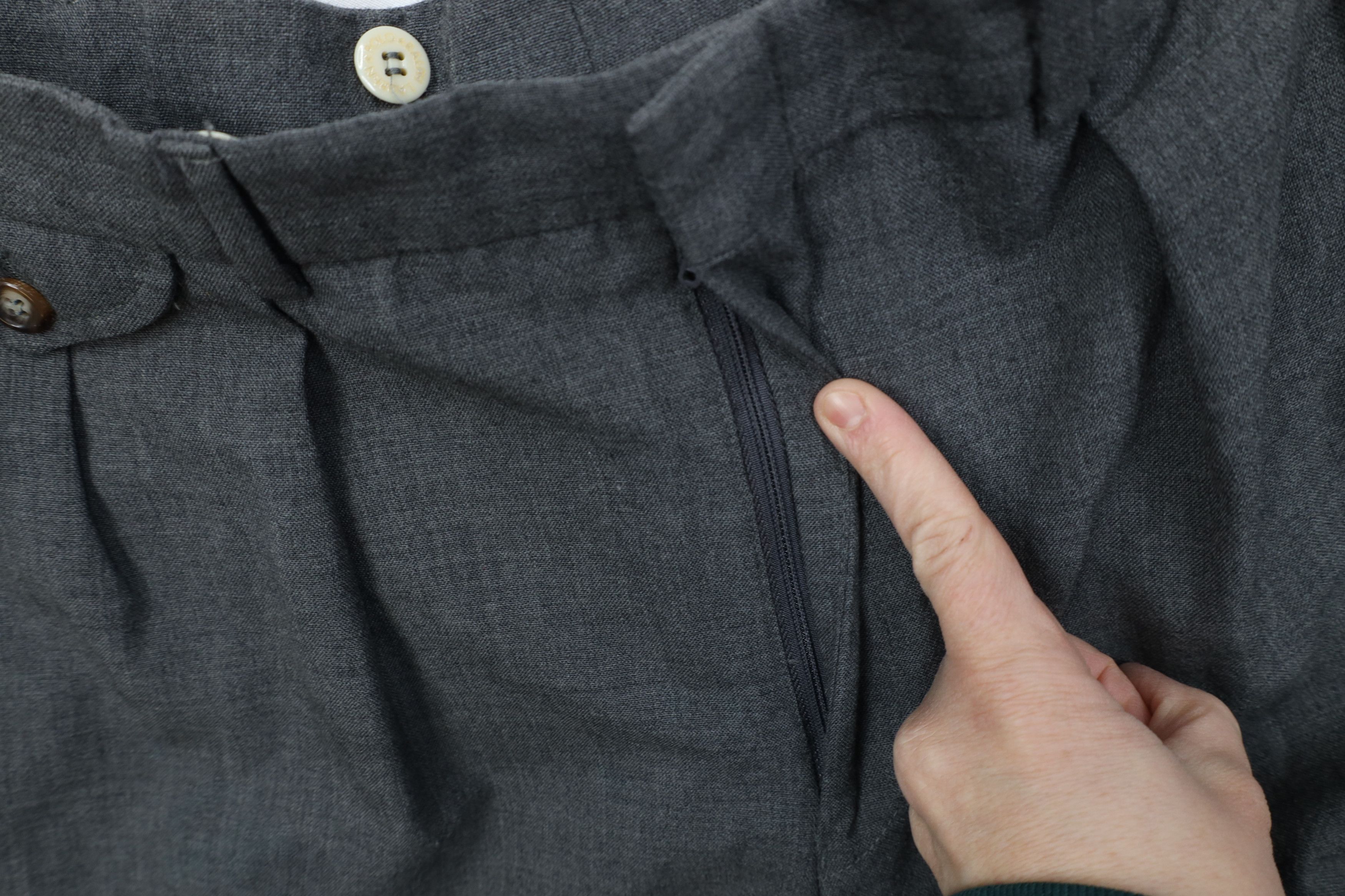 Ralph Lauren Vintage 70s Ralph Lauren Knit Wide Leg Chino Pants Gray USA Size US 34 / EU 50 - 7 Thumbnail