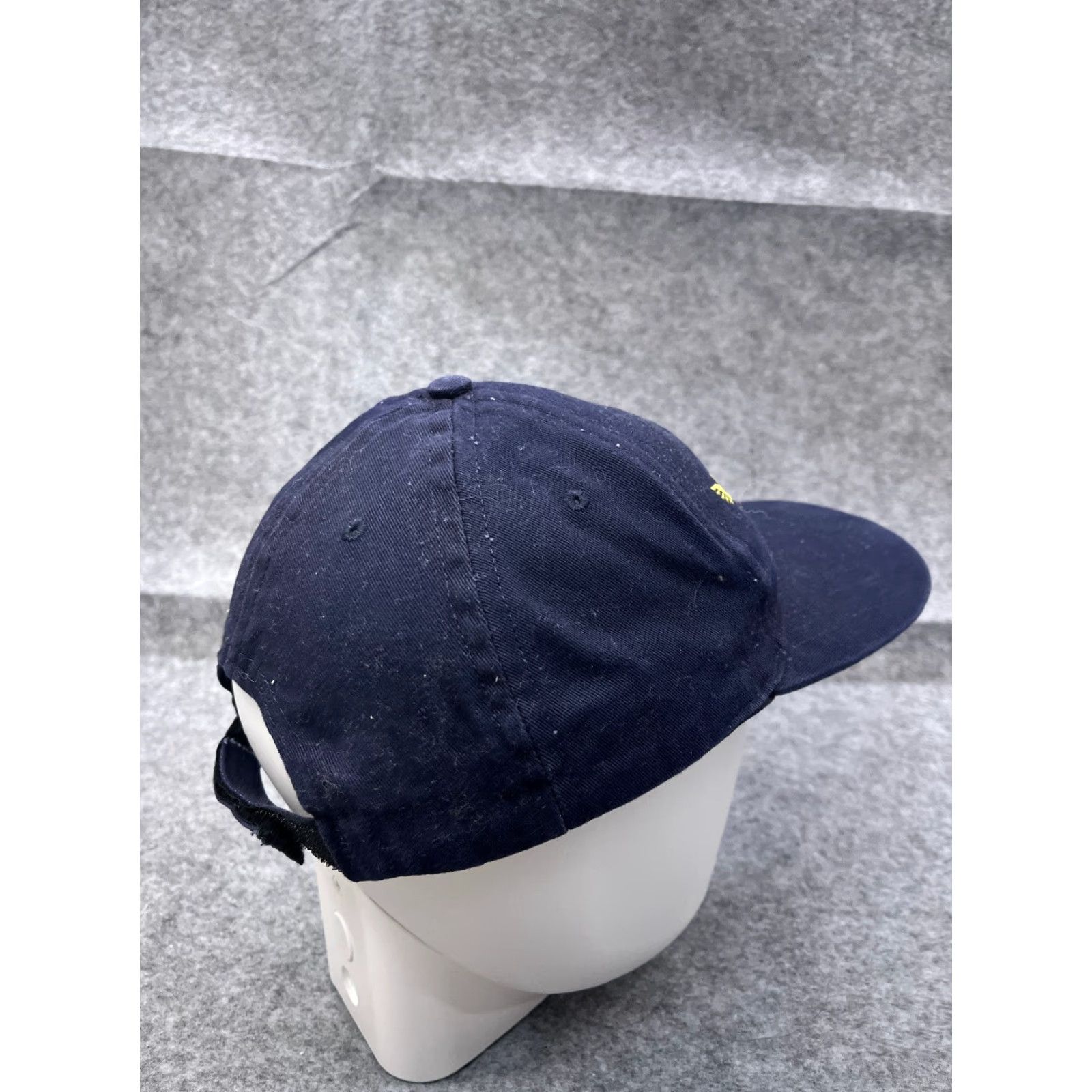 Vintage America's Navy Hat Cap Made USA One Size Adult Blue Yellow Cotton Strap Back Size ONE SIZE - 7 Thumbnail