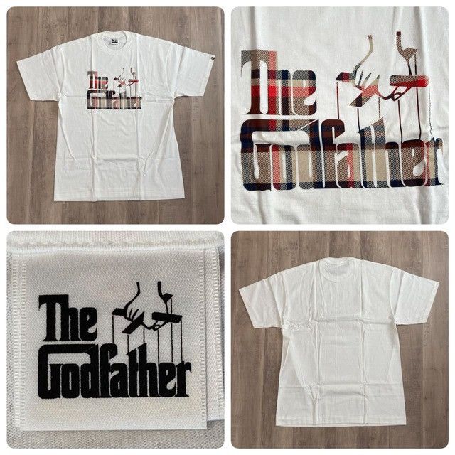 Bape BAPE × The Godfather Logo Check T-shirt a bathing ape NIGO Size US XL / EU 56 / 4 - 1 Thumbnail