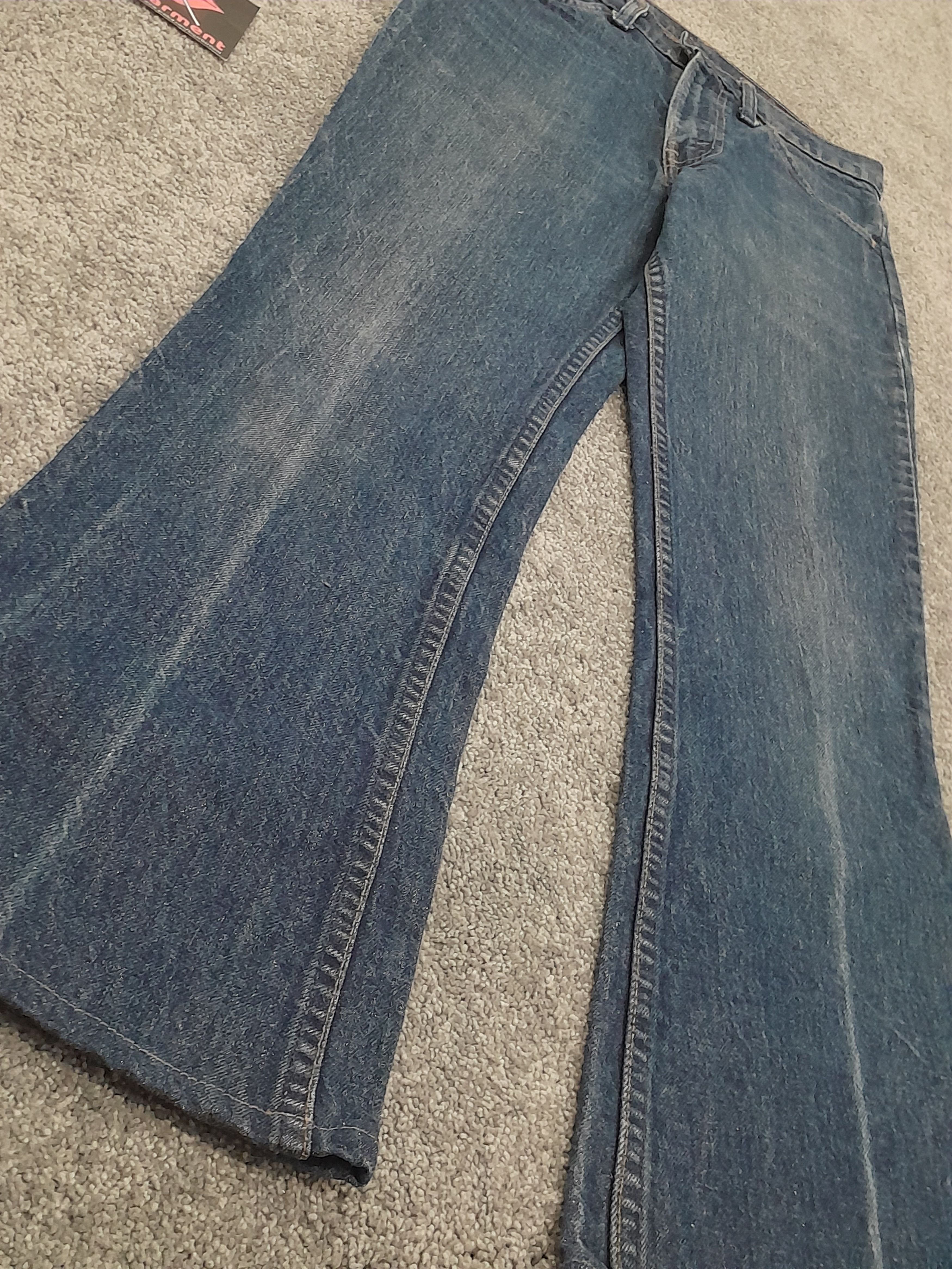 Levi's Levis 646 Bell Bottom Flare Bootcut Orange Tab TALON Jeans Size US 28 / EU 44 - 4 Thumbnail