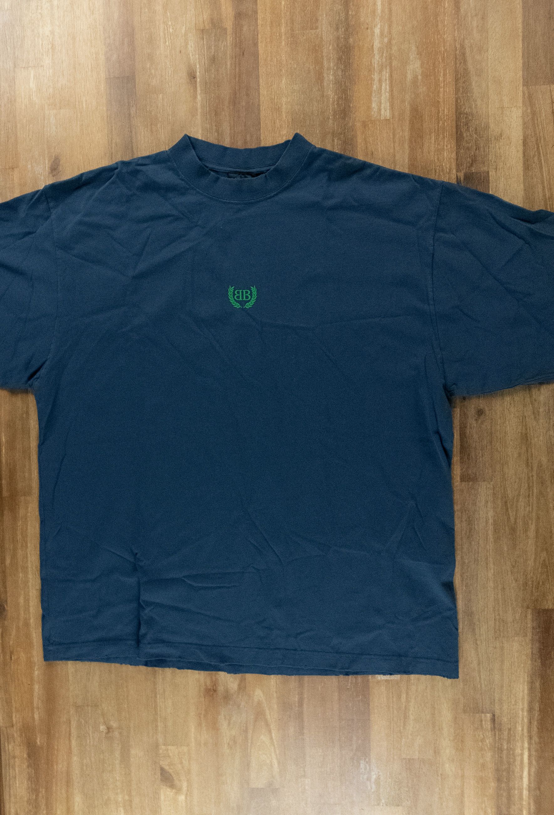 Balenciaga BALENCIAGA Laurel BB logo blue oversize t-shirt Size Large Size US L / EU 52-54 / 3 - 4 Thumbnail