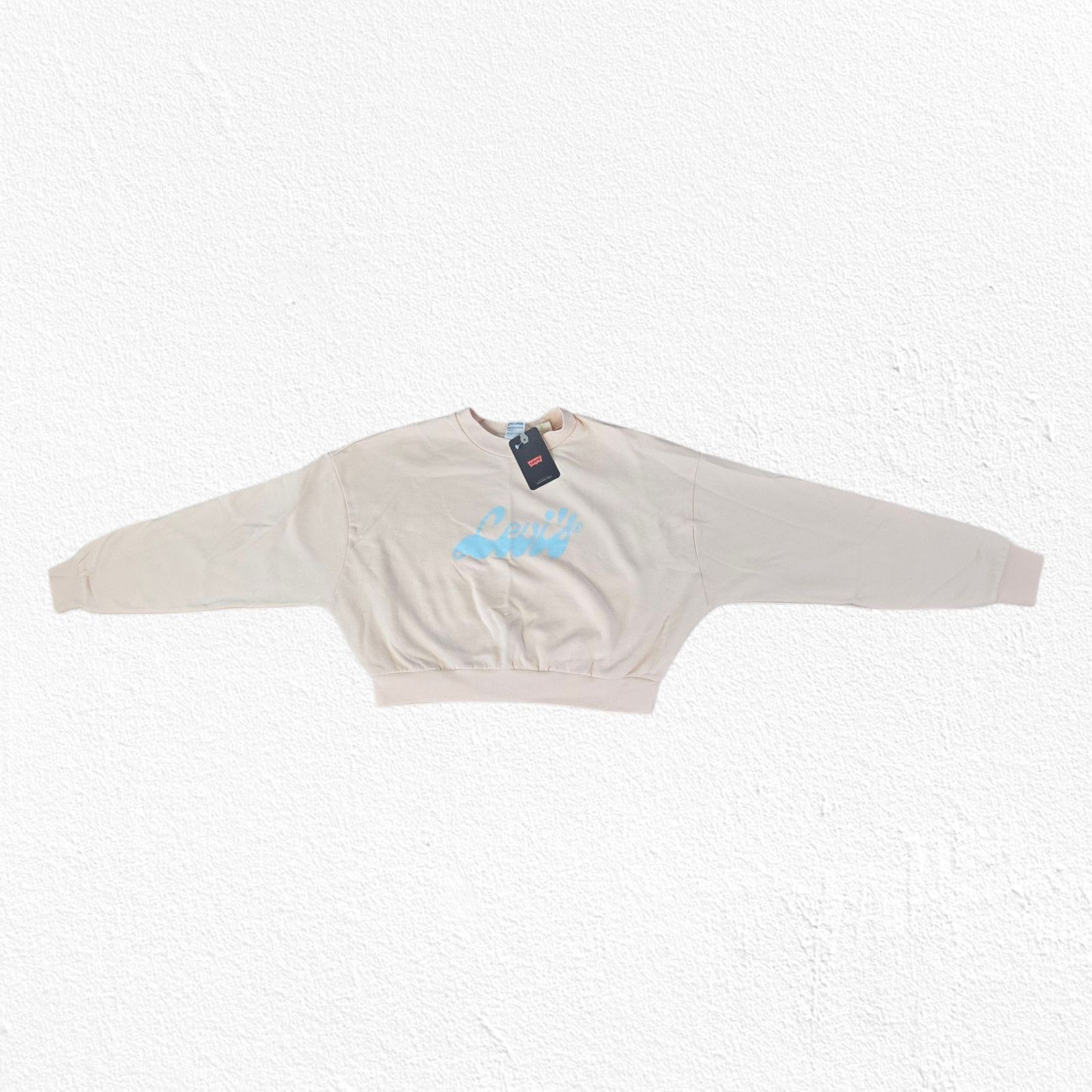 Levi's Levi's Peach Pink Graphic Logo Cropped Sweatshirt Medium Size M / US 6-8 / IT 42-44 - 3 Thumbnail