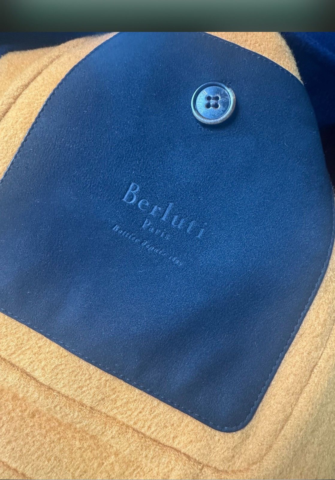 Berluti Berluti rare Forestiere in blue and gold double cashmere Size 50R - 4 Thumbnail