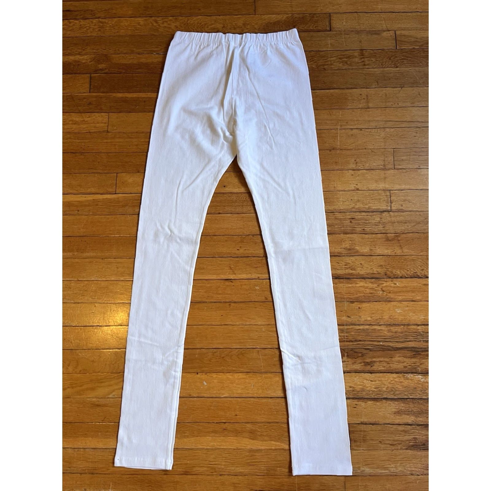 Vintage Ayurvastram Yoga Pants Women’s L White Cotton Blend Spandex Jogger Slim Activewear 34” Inseam Womens Size 26" / US 2 / IT 38 - 5 Thumbnail