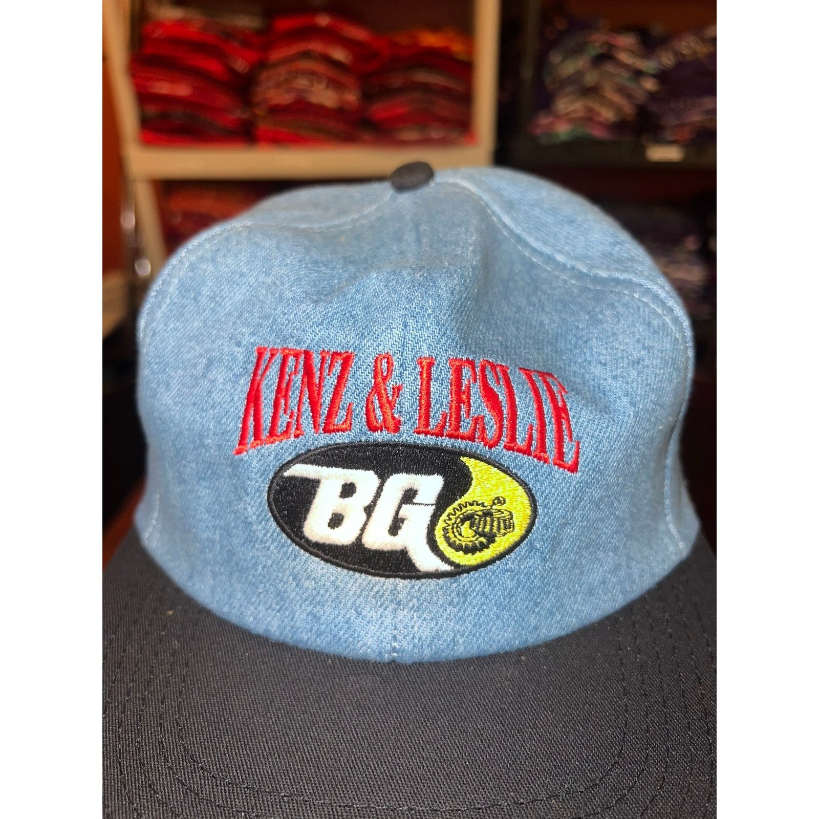 Vintage Vintage BG Auto Parts Hat Kenz & Leslie Denim Snapback VTG Size ONE SIZE - 3 Thumbnail