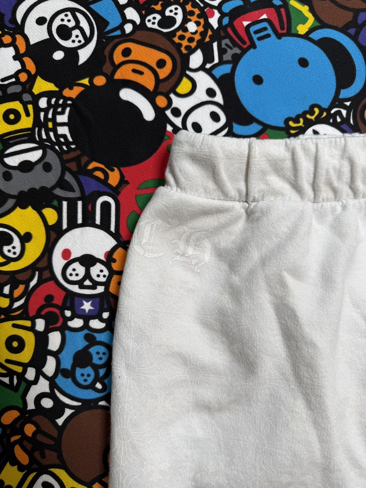 Chrome Hearts Chrome Hearts White Monogram Horseshoe Logo Sweatpants Size US 35 - 4 Thumbnail