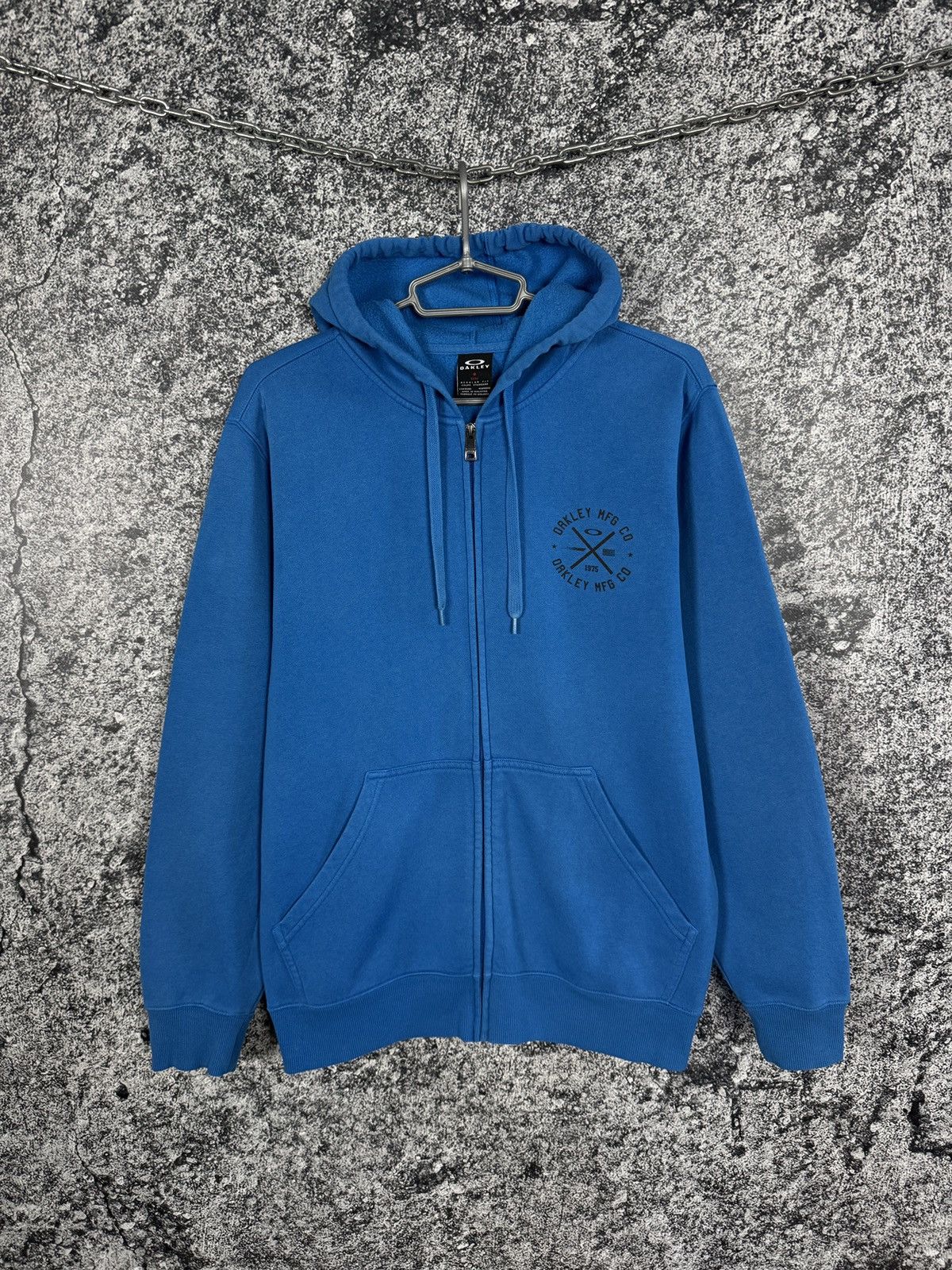 Oakley Men’s Oakley Blue Zip Up Hoodie Jacket MFG Co Logo Size M Size US M / EU 48-50 / 2 - 2 Thumbnail