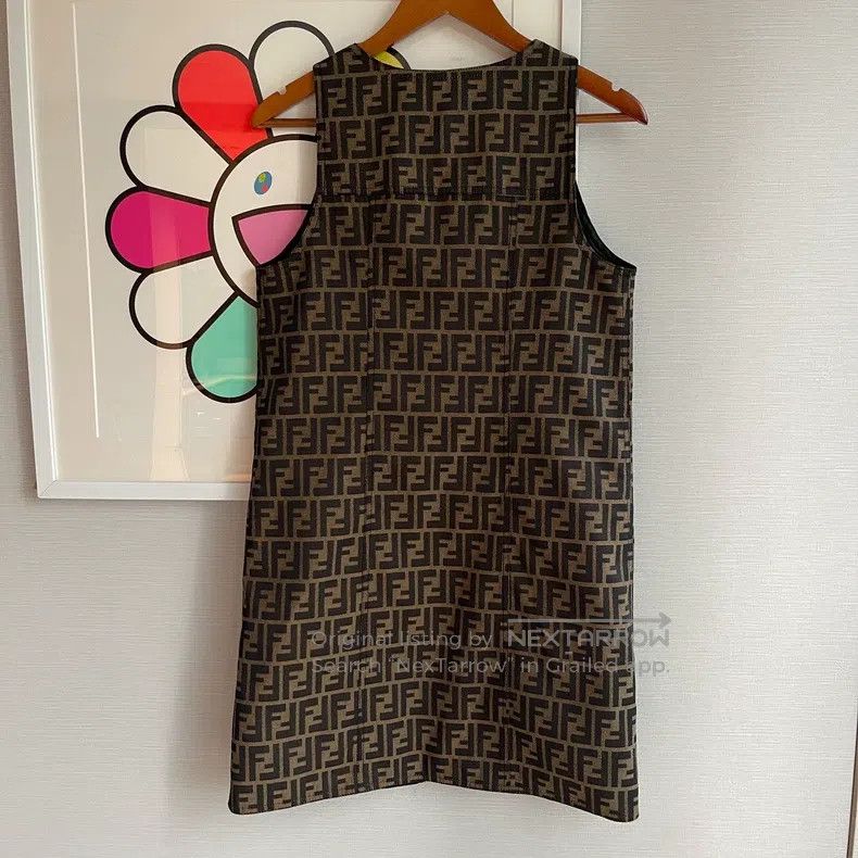 Fendi Fendi Unique Vintage Style Monogram Dress Size S / US 4 / IT 40 - 2 Thumbnail