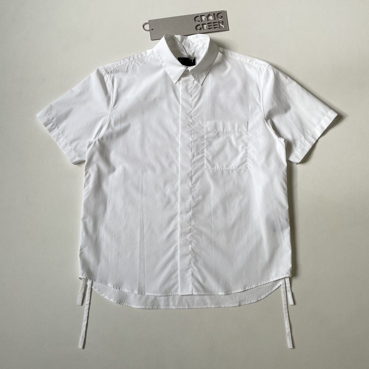 Craig Green S/S 16 White ‘Hang Strap’ Shirt Size US L / EU 52-54 / 3 - 1 Thumbnail