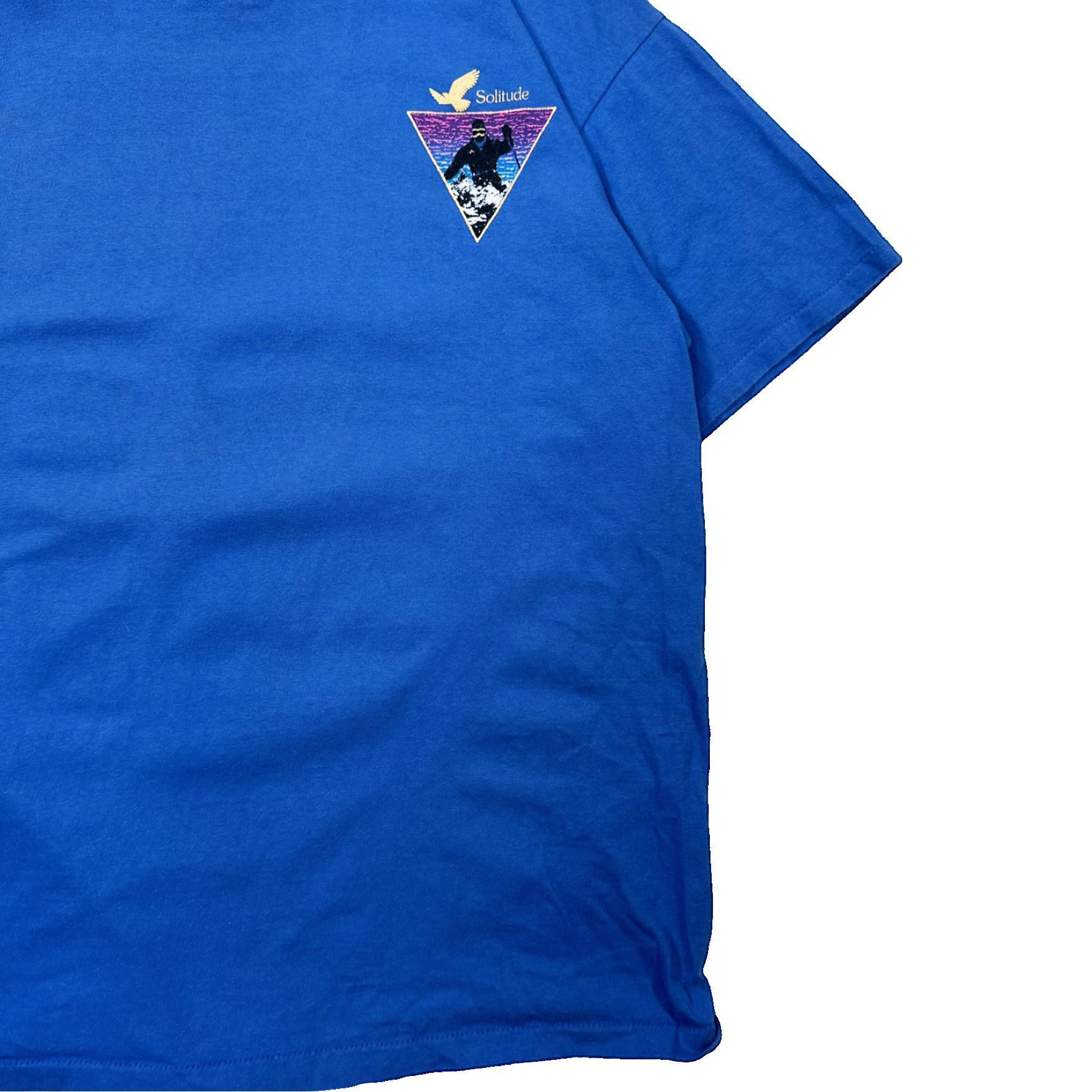 Vintage Vintage 90s Single Stitch Solitude Skiing Graphic T Shirt Size US XL / EU 56 / 4 - 3 Thumbnail