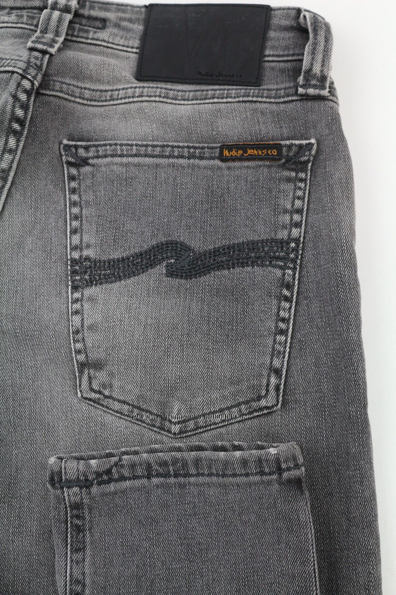 Nudie Jeans SKINNY LIN W28/L34 Grey Wolf Stretch Jeans 80461 Size US 28 / EU 44 - 5 Thumbnail